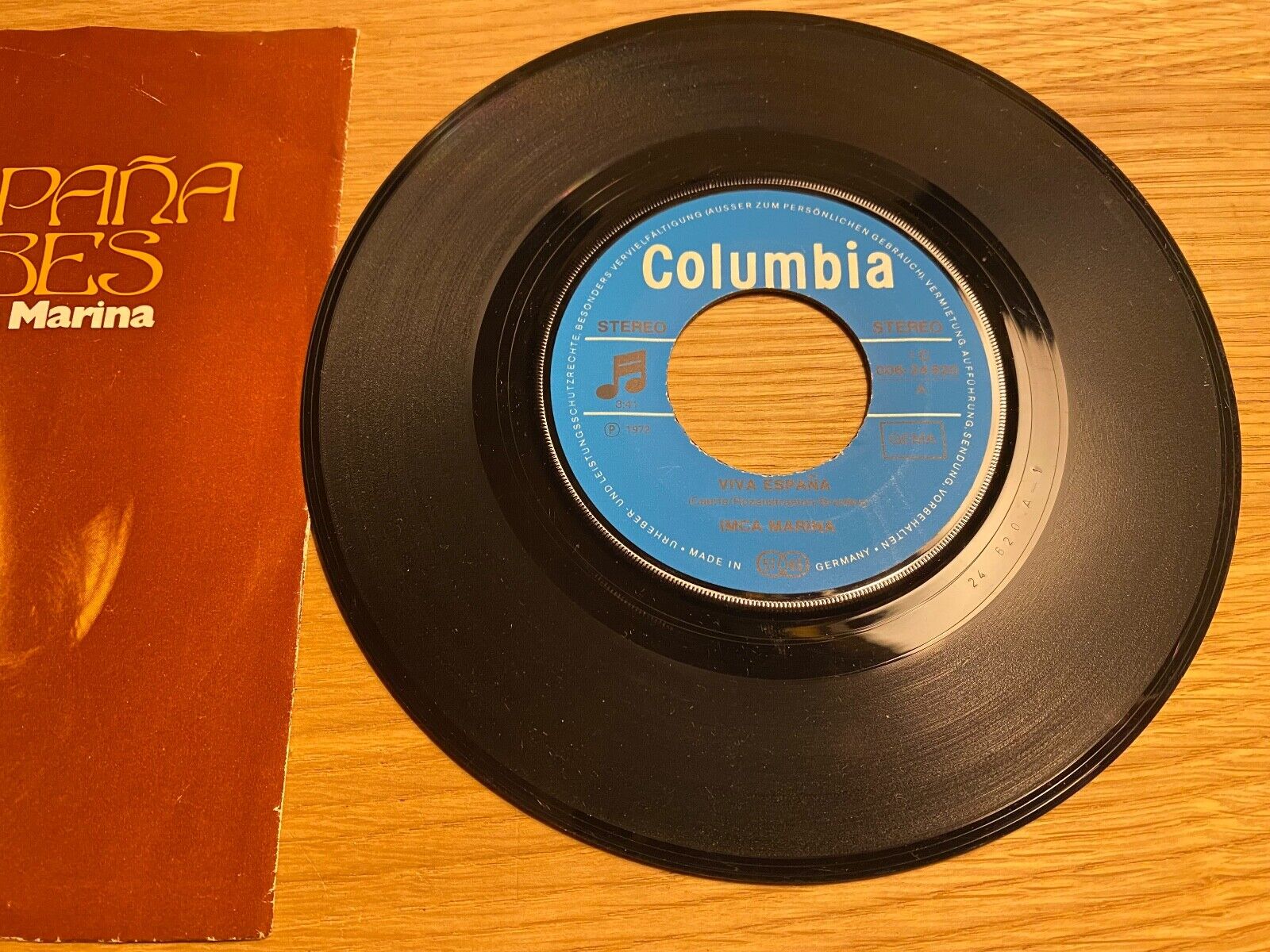 IMCA MARINA "VIVA ESPANA/ELCORDOBES" 1972 EMI COLUMBIA RECORDS GERMAN PRESSING 7