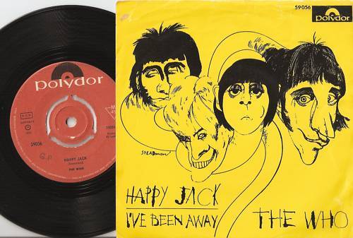 THE WHO HAPPY JACK NORWEGIAN OSLO 45+PS 1967 MOD FREAKBEAT PSYCH HIGH NUMBERS