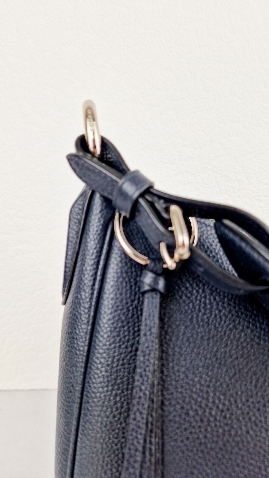 Coach Sutton Hobo Bag Navy Dark Blue Pebble Leather Shoulder Bag Coach 35593