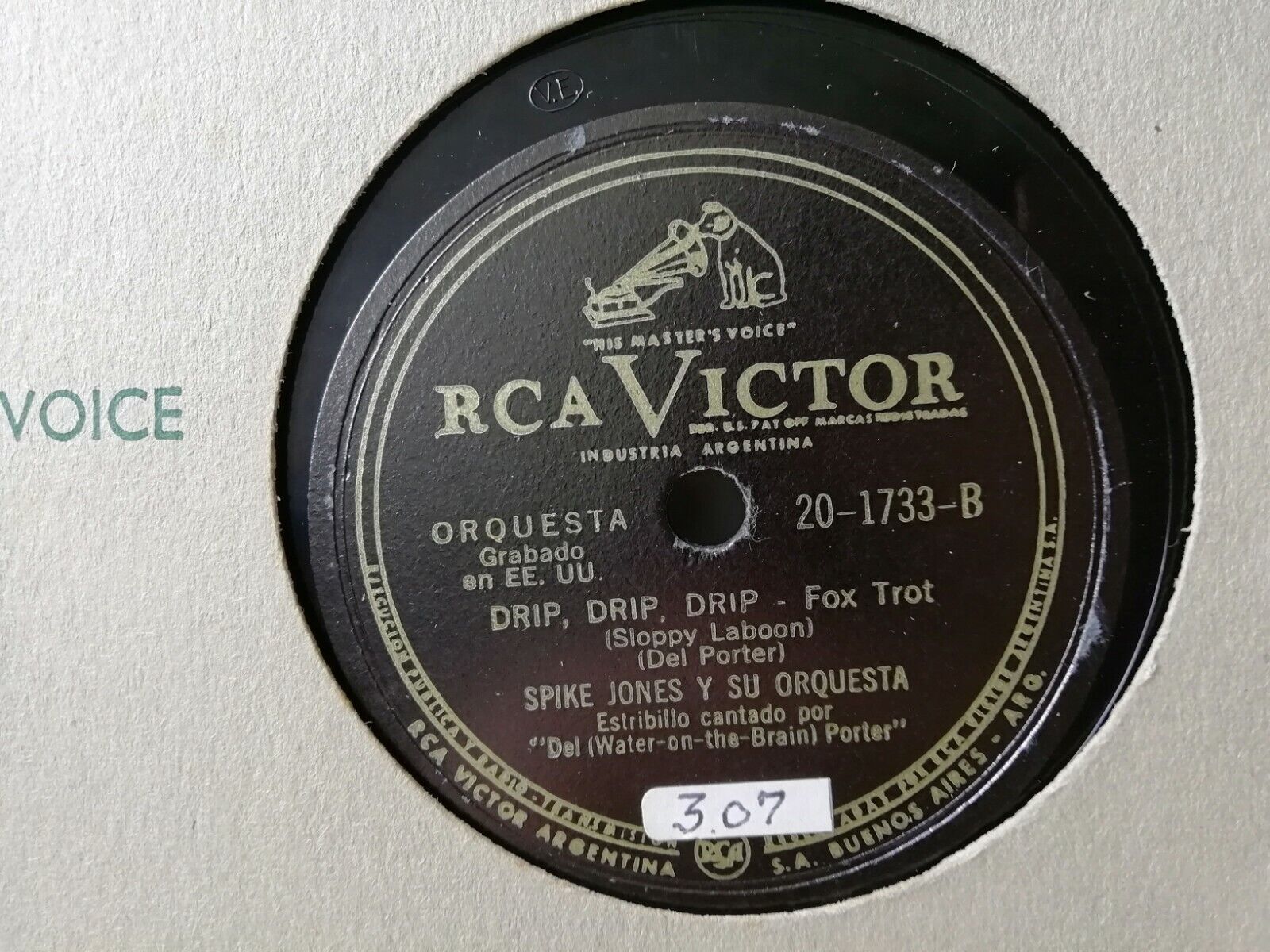 78 rpmSPIKE JONES Y SU ORQUESTRADripDripDrip/Fiesta Para Cuerdas RCA