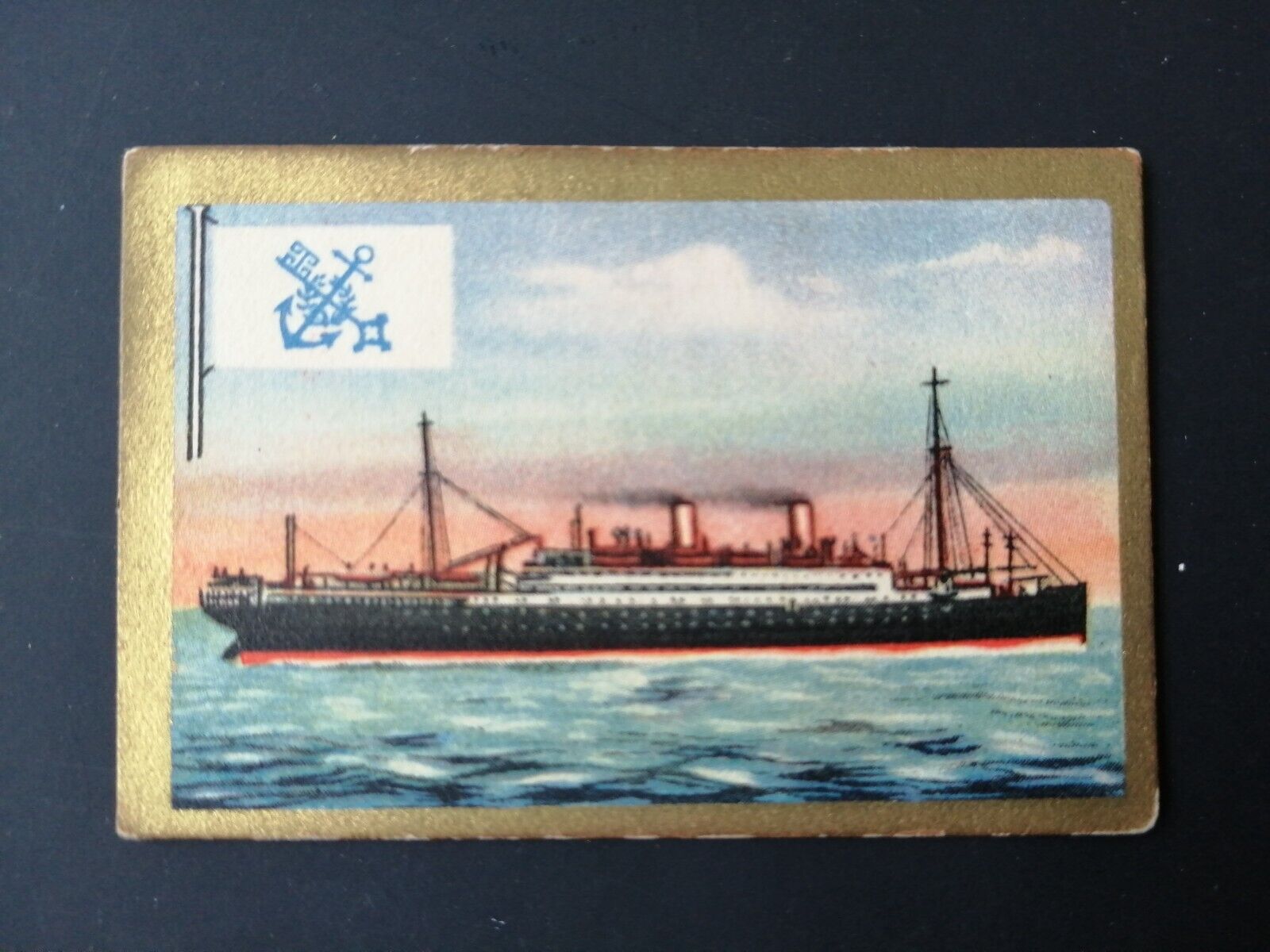 German SABA tobacco ship trading card 1931-33No 64 "Berlin" Freighter