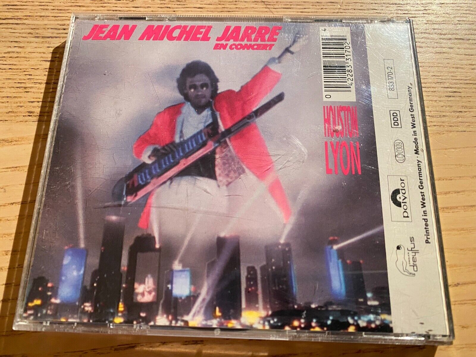 JEAN MICHEL JARRE "IN CONCERT HOUSTON LYON" POLYDOR DDD 1987 9 TRACKS CD ALBUM**