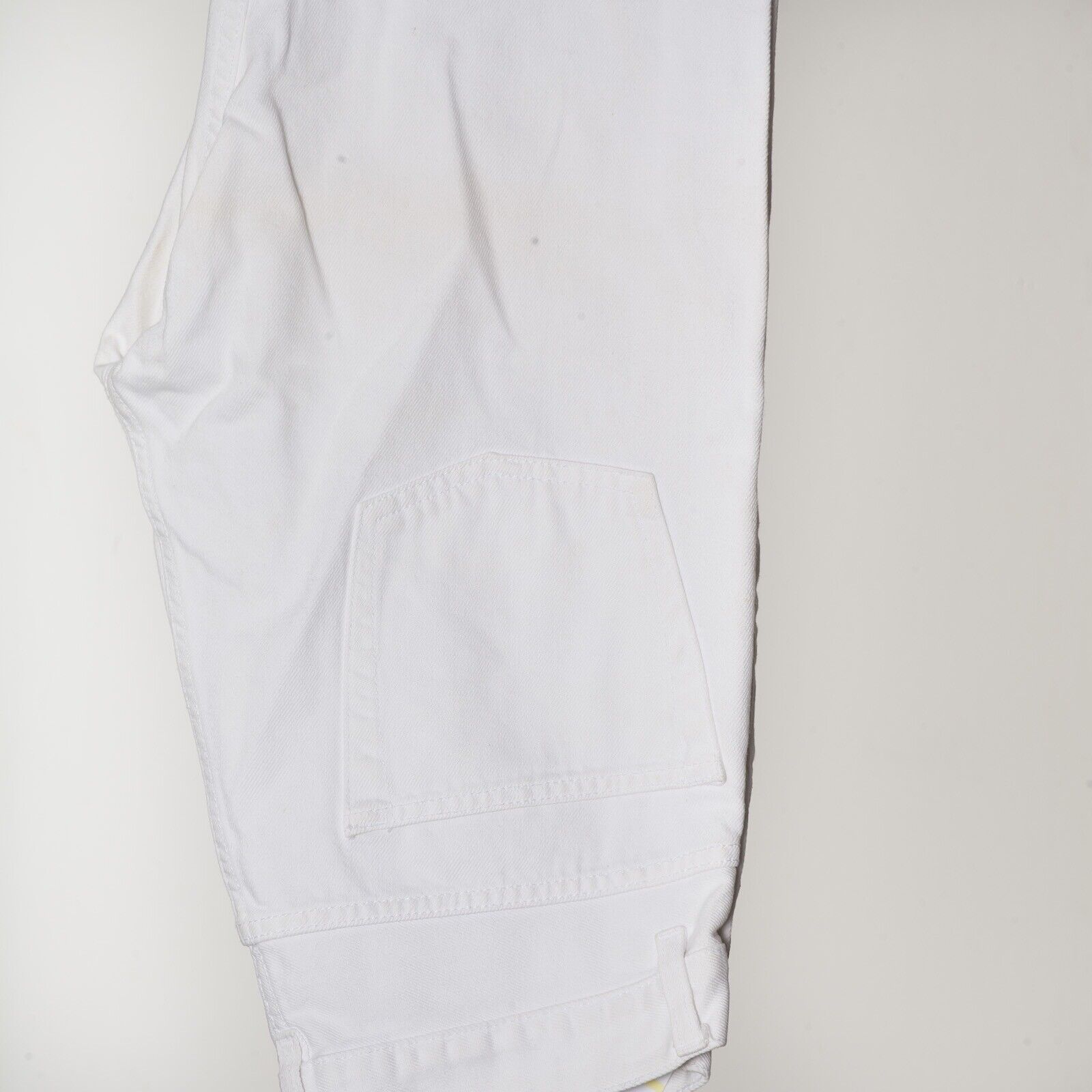 JULIAN RED Straight Leg White Denim Jeans Size 33