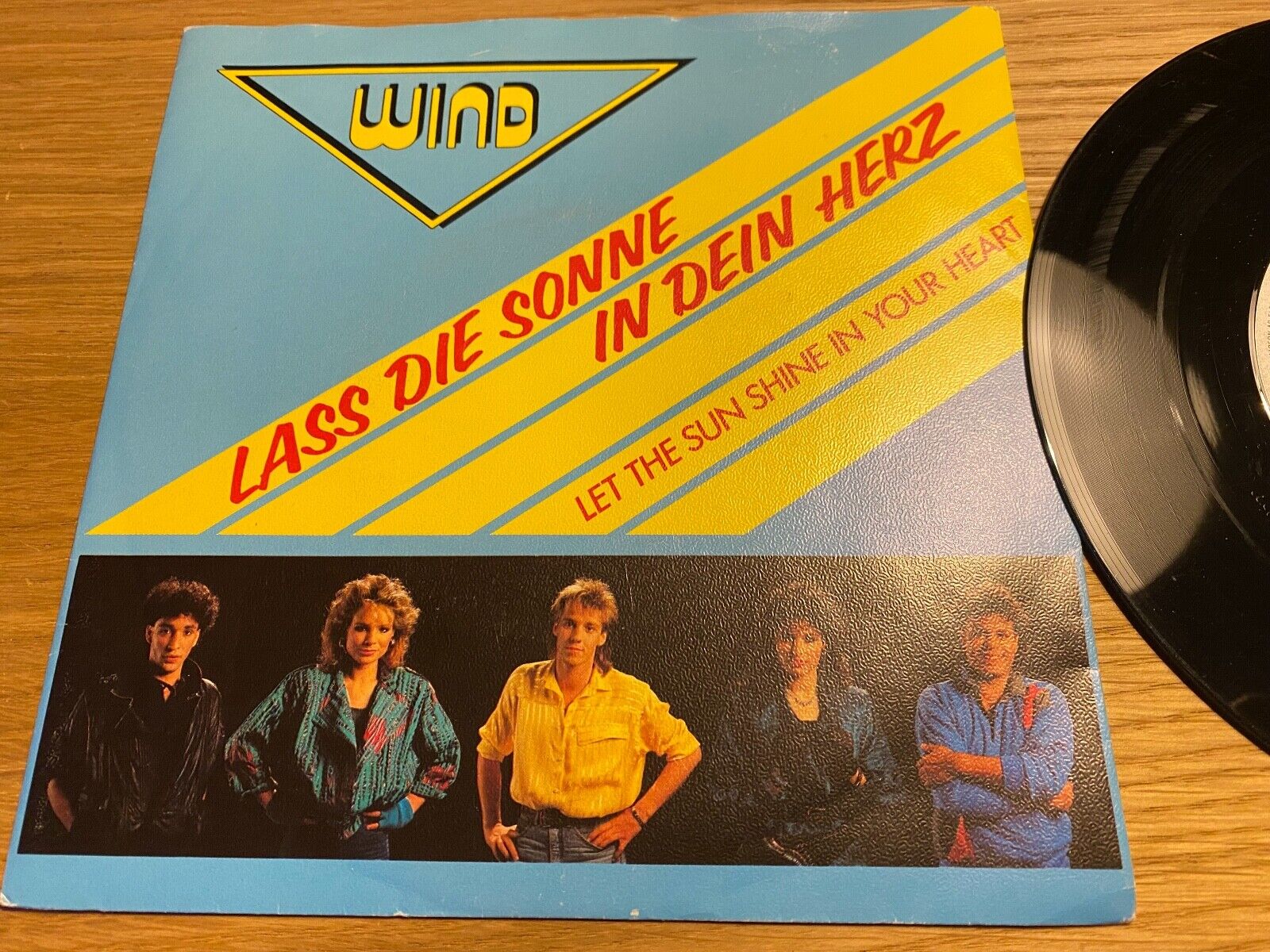 WIND "LASS DIE SONNE IN DEIN HERTZ" 1987 SWEDISH PRESS 7" VINYL JUPITER RECORDS