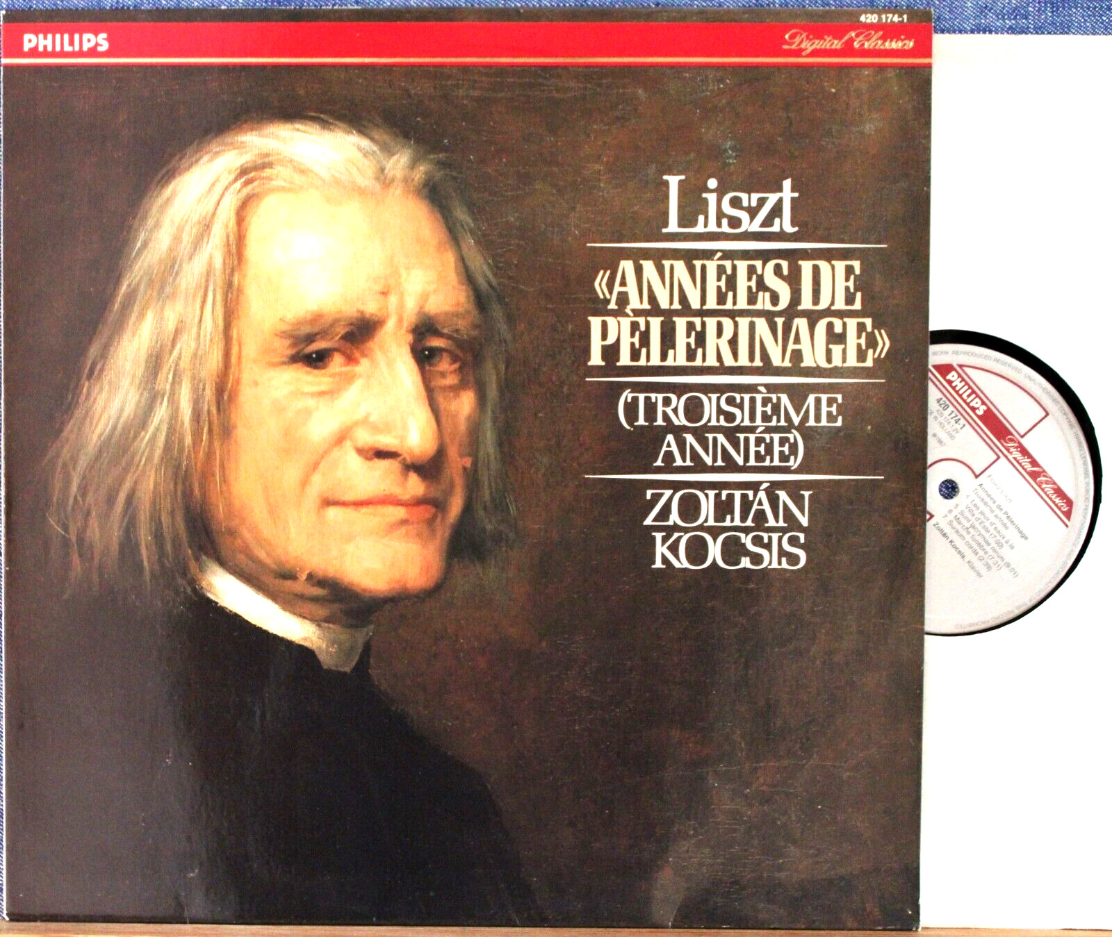 Kocsis Liszt (Années de Pèlerinage third year) Philips 420 174 dig NM