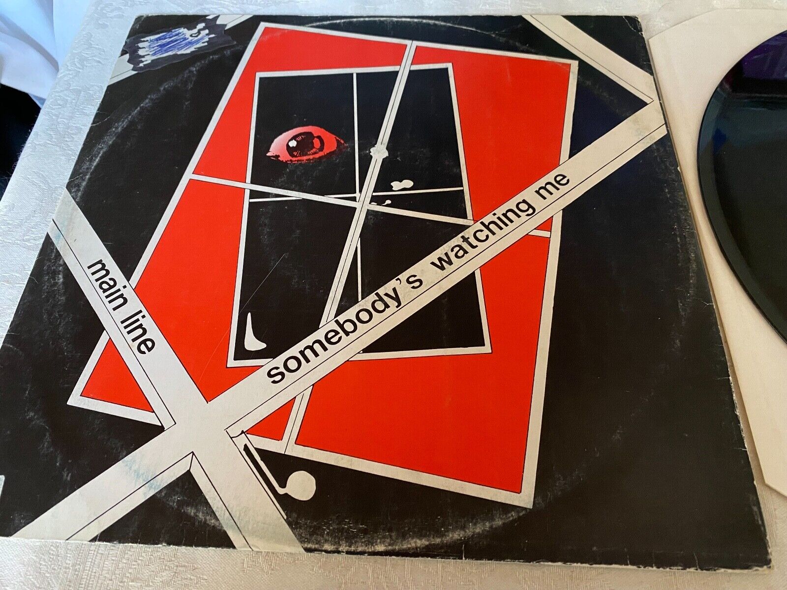 MAIN LINE "SOMEBODY´S WATCHING ME" 12" VINYL MAXI SINGLE PLEASURE RECORDS NCB 12