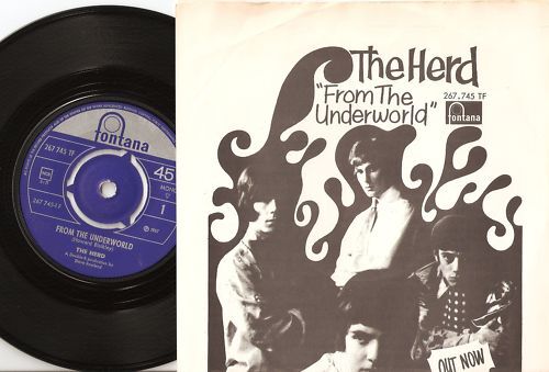 THE HERD THE UNDERWORLD NORWAY 45+PS 1967 MOD FREAKBEAT PSYCH GARAGE