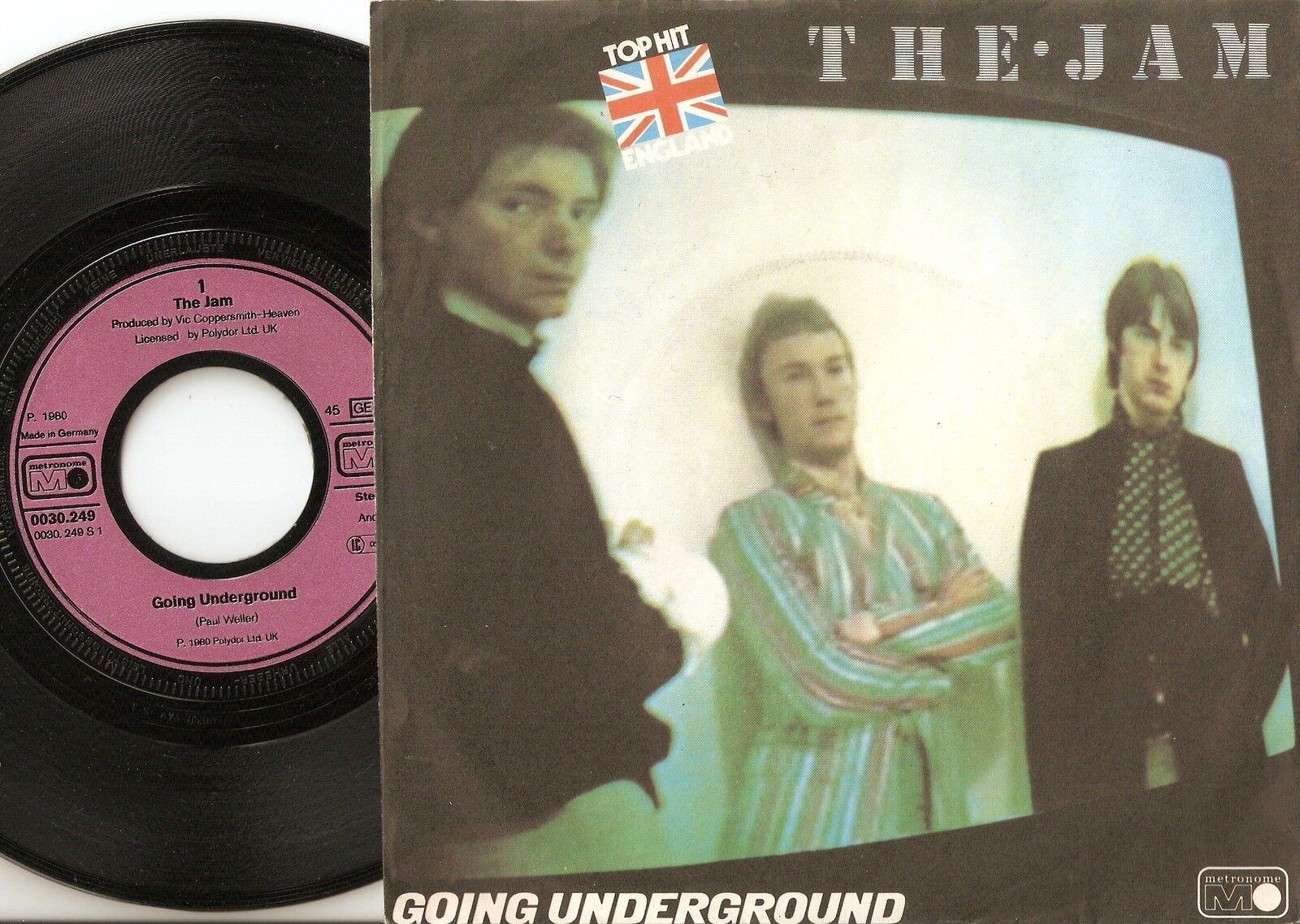 THE JAM GOING UNDERGROUND GERMAN 45+PS 1980 MOD REVIVAL PAUL WELLER METRONOME