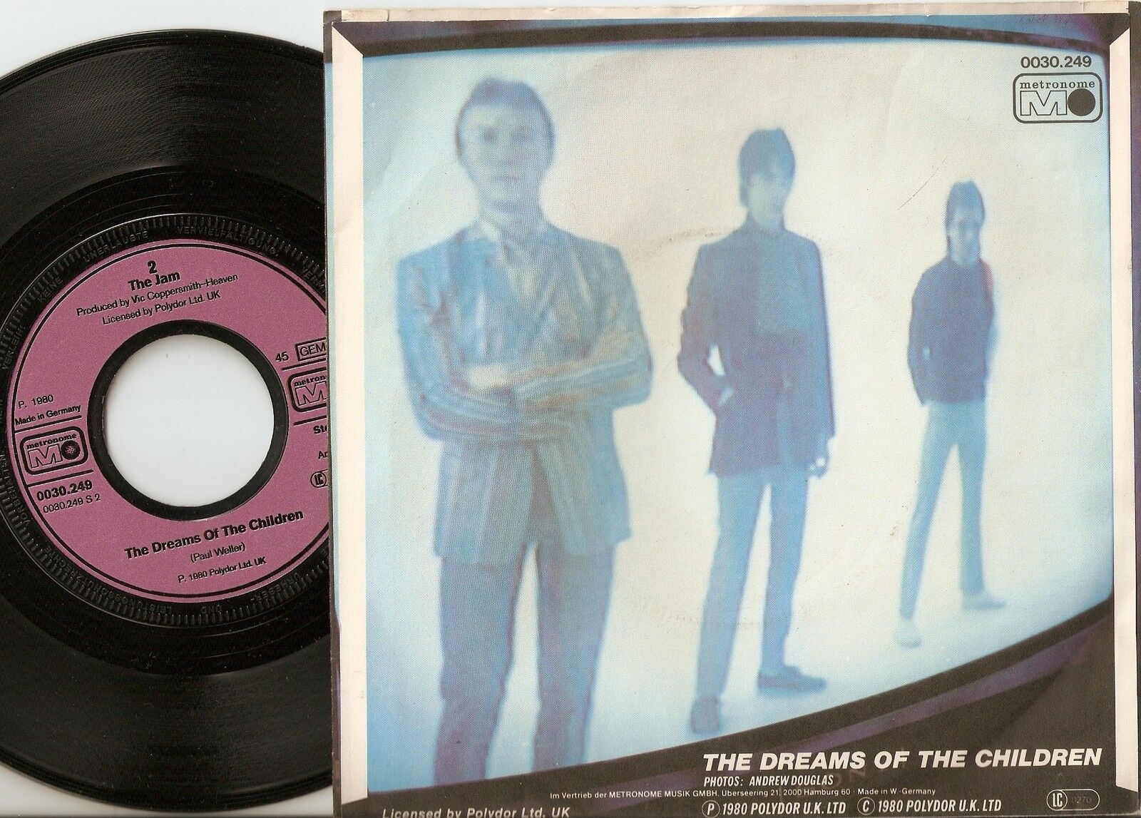 THE JAM GOING UNDERGROUND GERMAN 45+PS 1980 MOD REVIVAL PAUL WELLER METRONOME