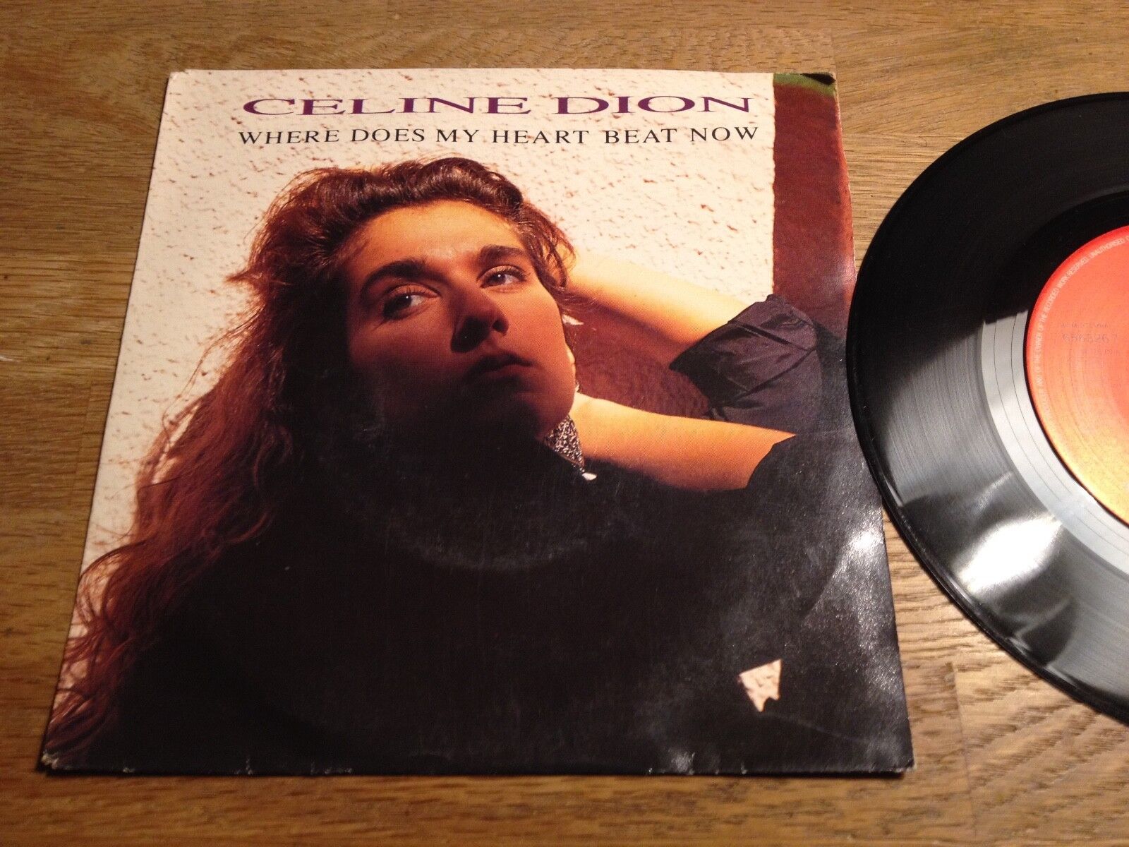 CELINE DION "WHERE DOES MY HEART BEAT NOW / I FEEL TOO MUCH" 1990 CBS HOLLAND***