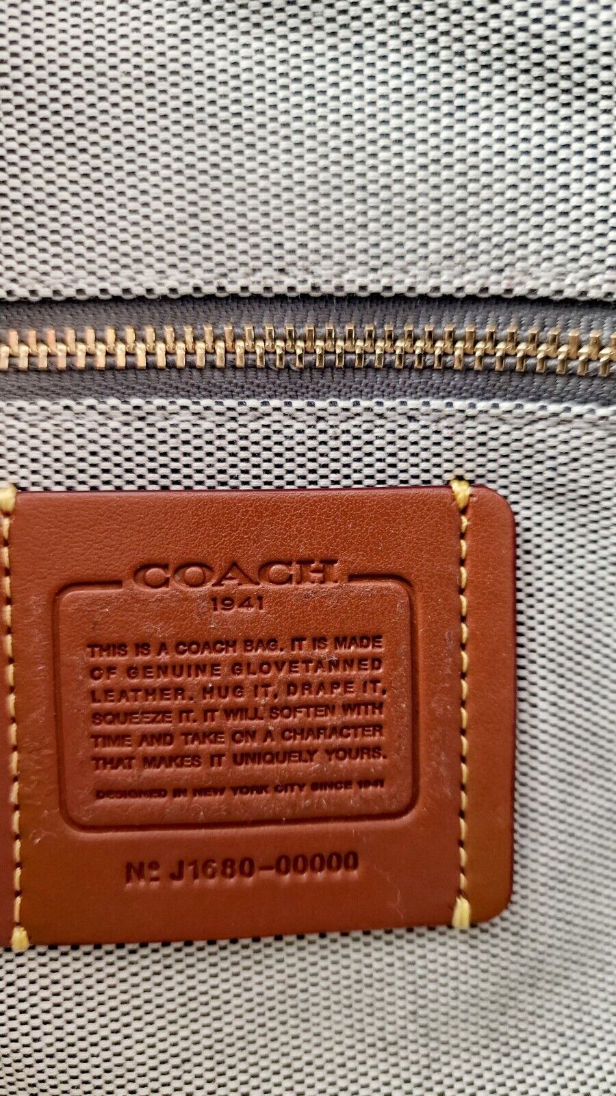 Coach 1941 Shuffle Bag Signature Multi stripe Patchwork Sample Jacquard Brown