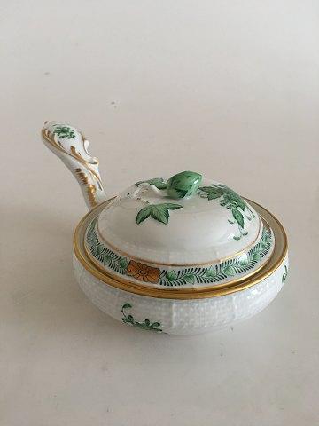 Herend Hungary Chinese Bouguet Green Casserole dish with lid