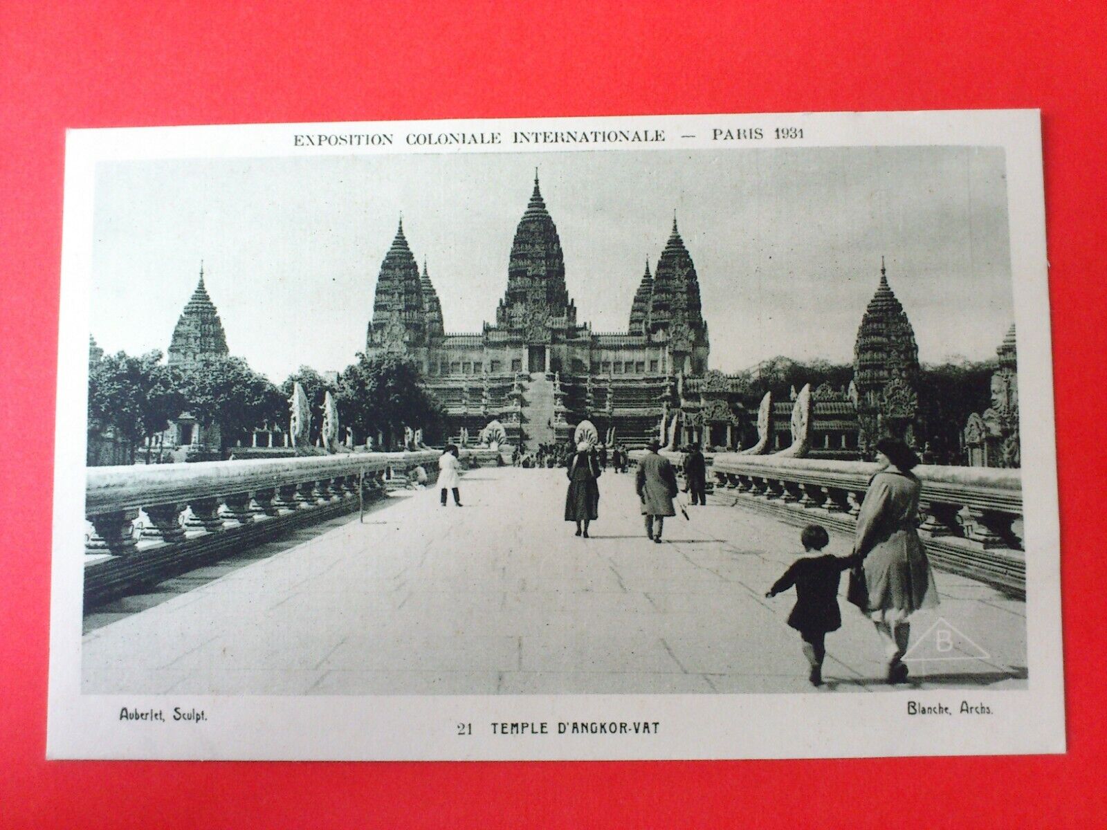 Antique Postcard FranceParisExposition Coloniale Int 1931D'Angkor-Vat  2