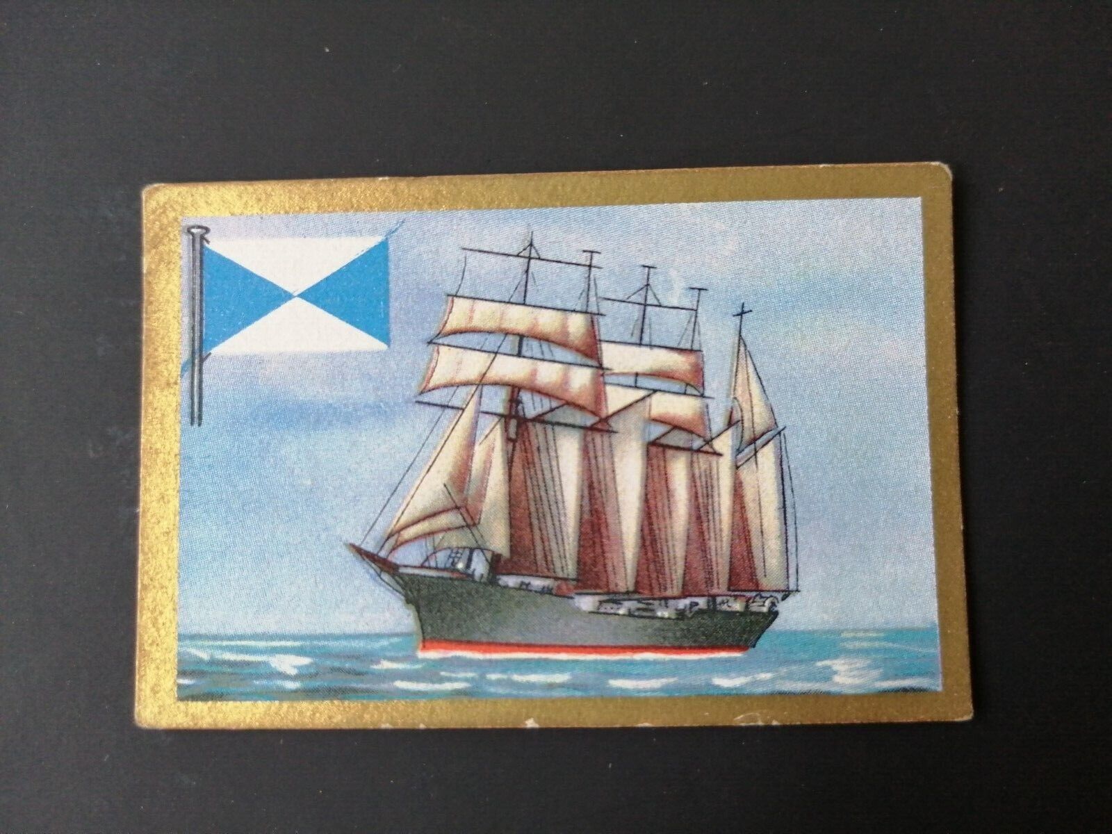 German SABA tobacco ship trading card 1931-33No 125 "Karl Vinnen" Bremen