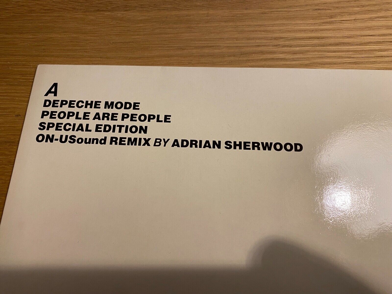 DEPECHE MODE "PEOPLE ARE PEOPLE"  SPECIAL EDITION 1984 MUTE ON-USound SPLASH WAX