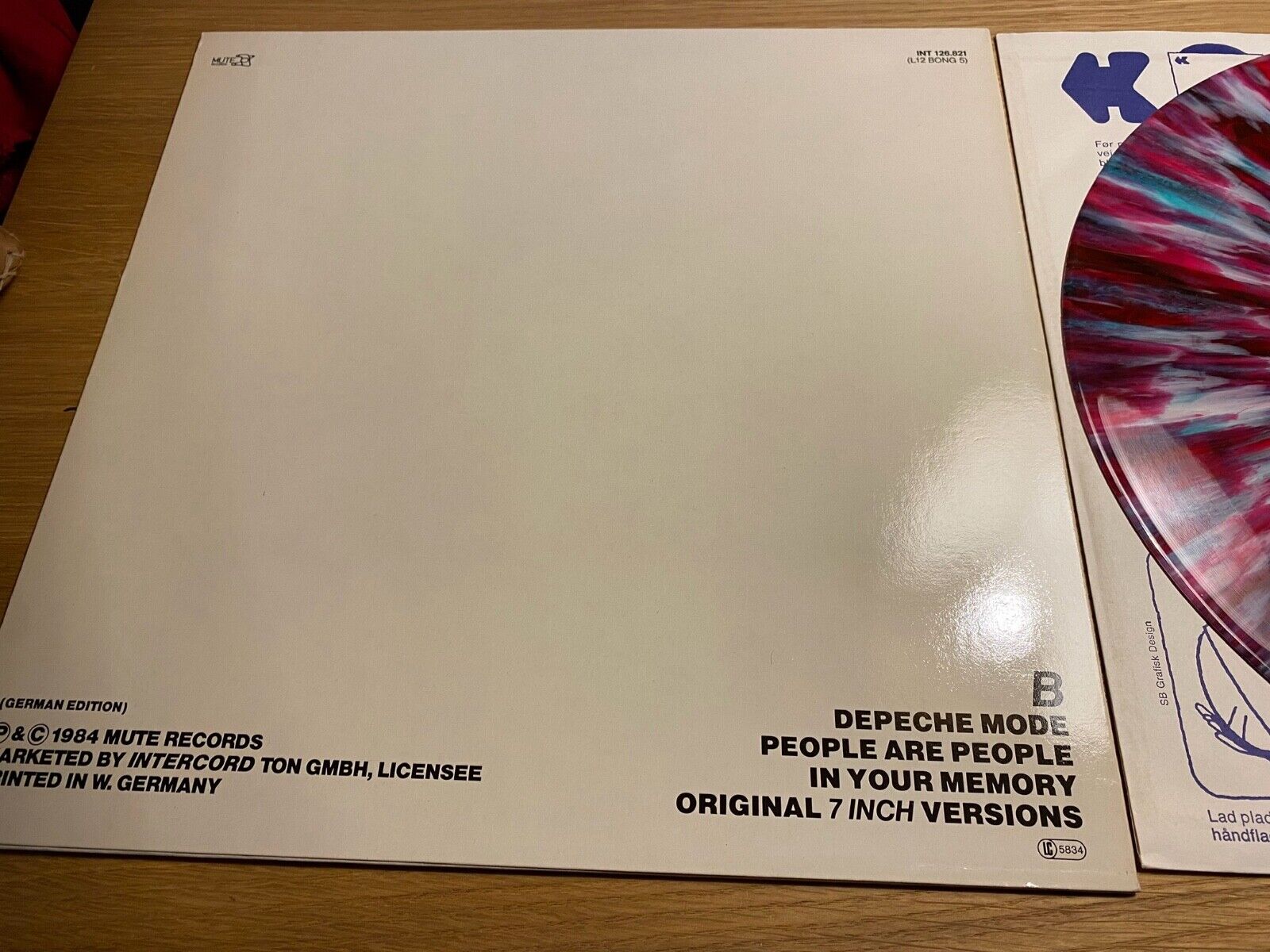 DEPECHE MODE "PEOPLE ARE PEOPLE"  SPECIAL EDITION 1984 MUTE ON-USound SPLASH WAX