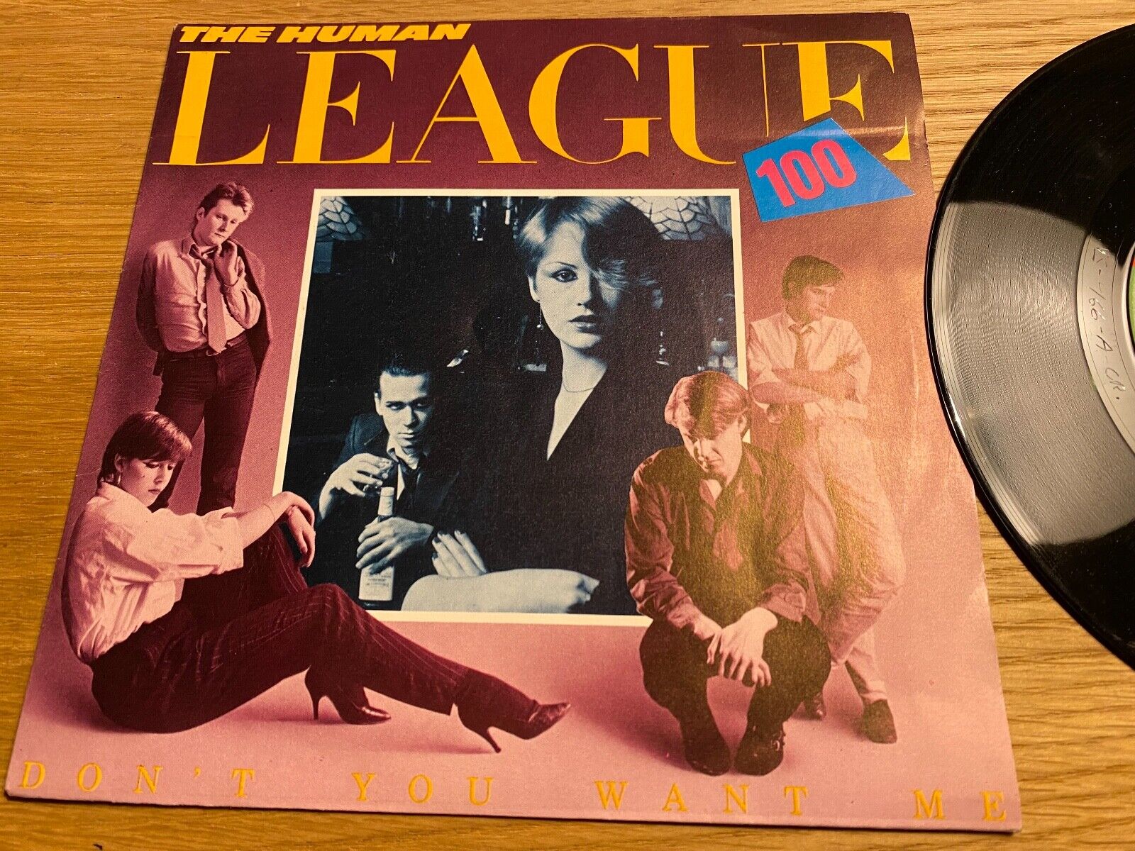 THE HUMAN LEAGUE "DON´T YOU WANT ME / SECONDS" SWEDISH PRESSED 1981 7"SINGLE NCB