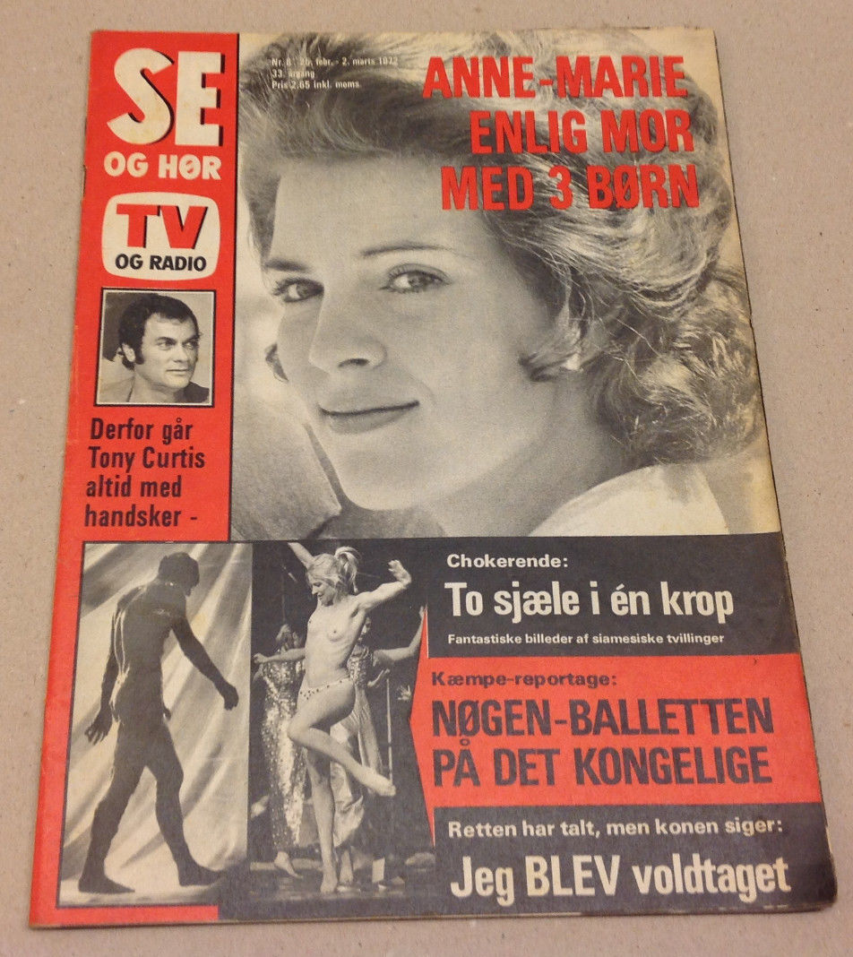 QUEEN ANNE-MARIE OF GREECE KING CONSTANTINE BREAK-UP RUMOR Danish Magazine 1972