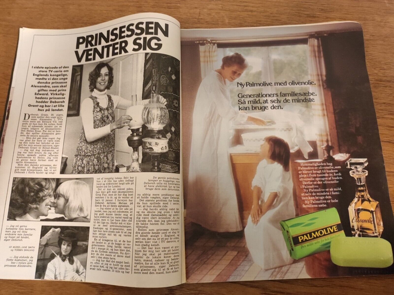 QUEEN SILVIA Deborah Grant HELLE VIRKNER Gregory Peck 1977 Danish Magazine BB100