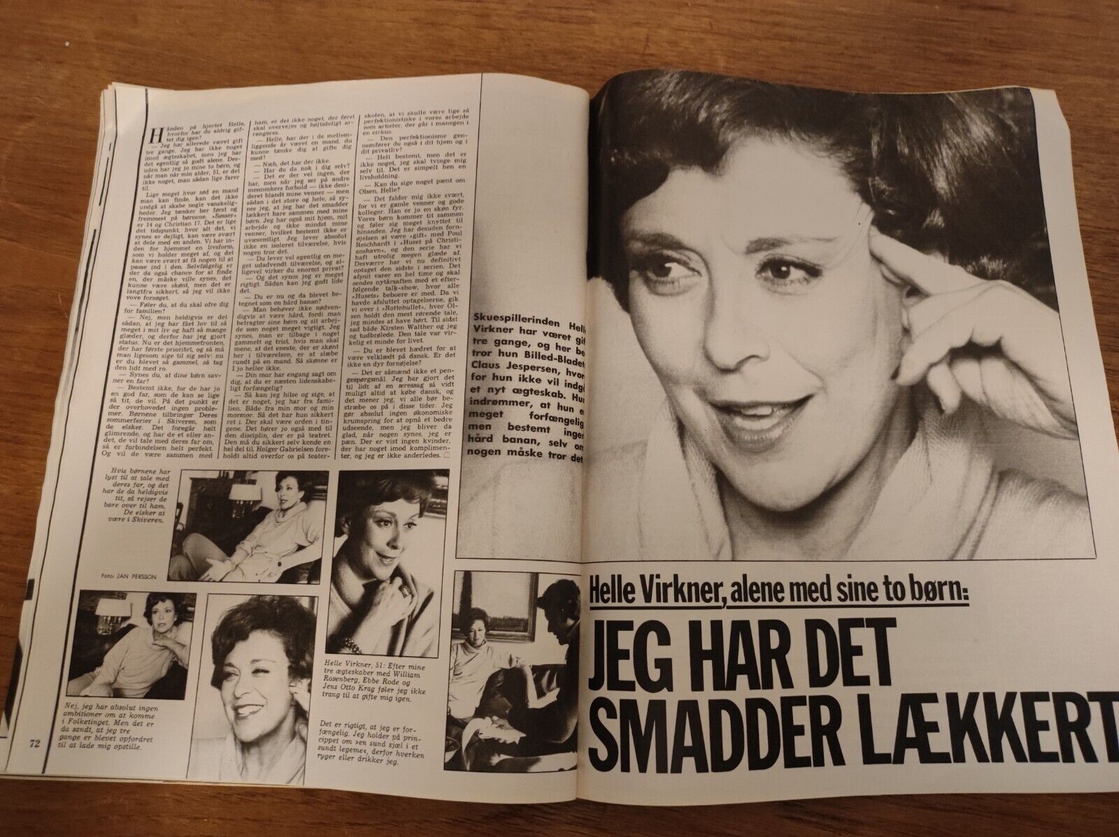 QUEEN SILVIA Deborah Grant HELLE VIRKNER Gregory Peck 1977 Danish Magazine BB100