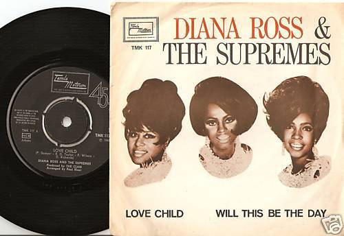 DIANA ROSS  THE SUPREMES LOVE CHILD SWEDISH 45+PS 1968 MOD NORTHERN SOUL TAMLA