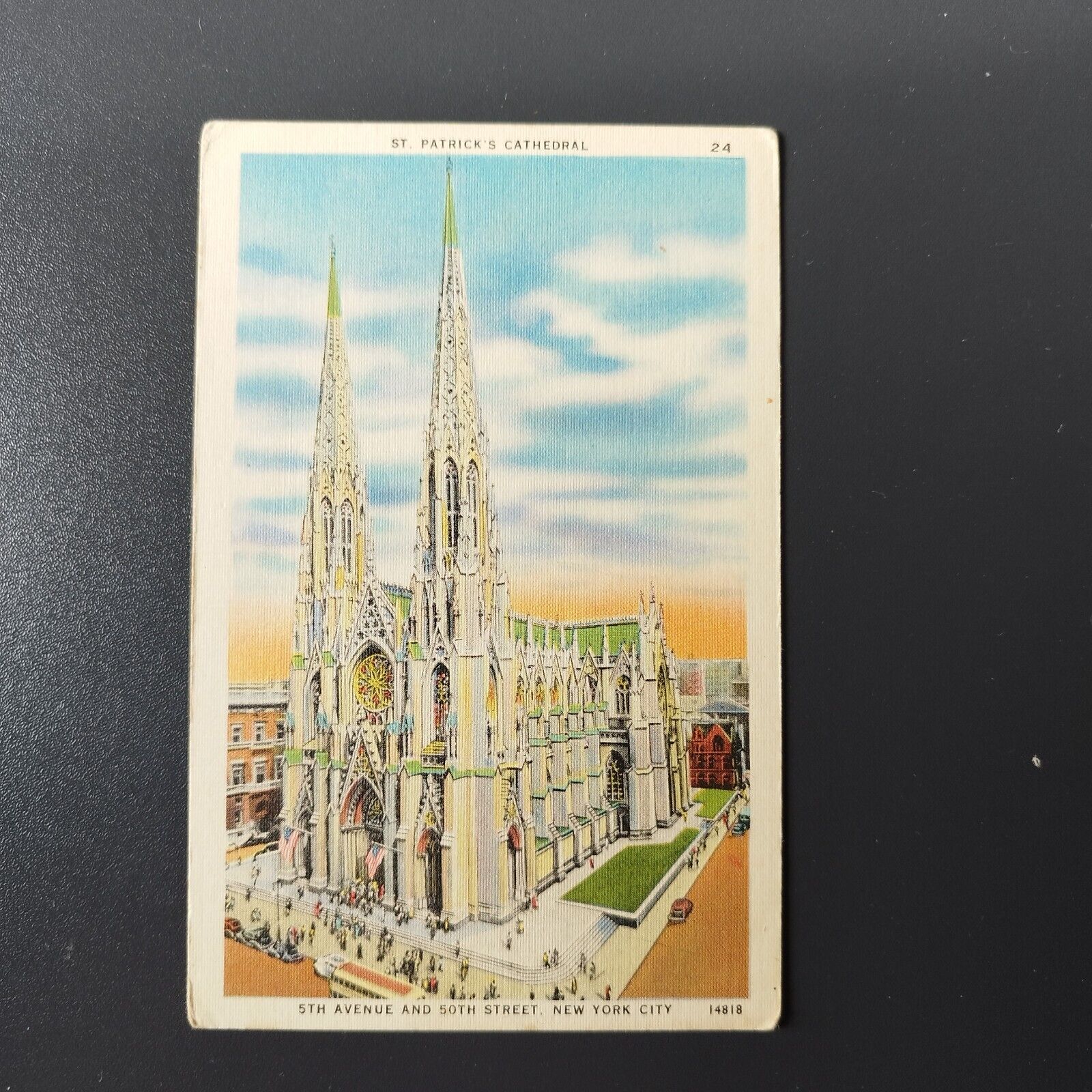 NY City StPatrick's Cathedral5th Ave and 50th StAcacia Card Company no 24