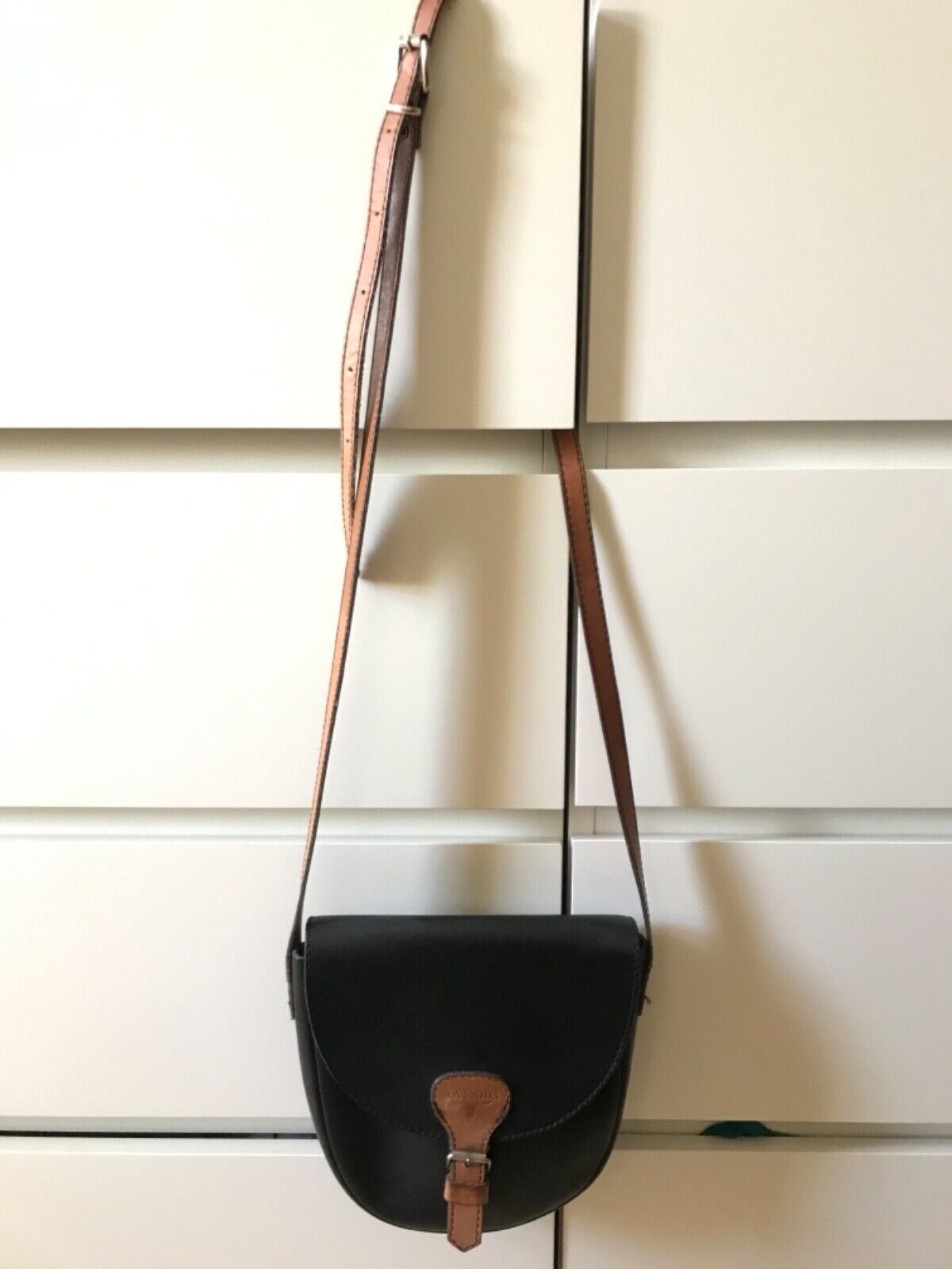 La Moda black and brown small crossbody bag