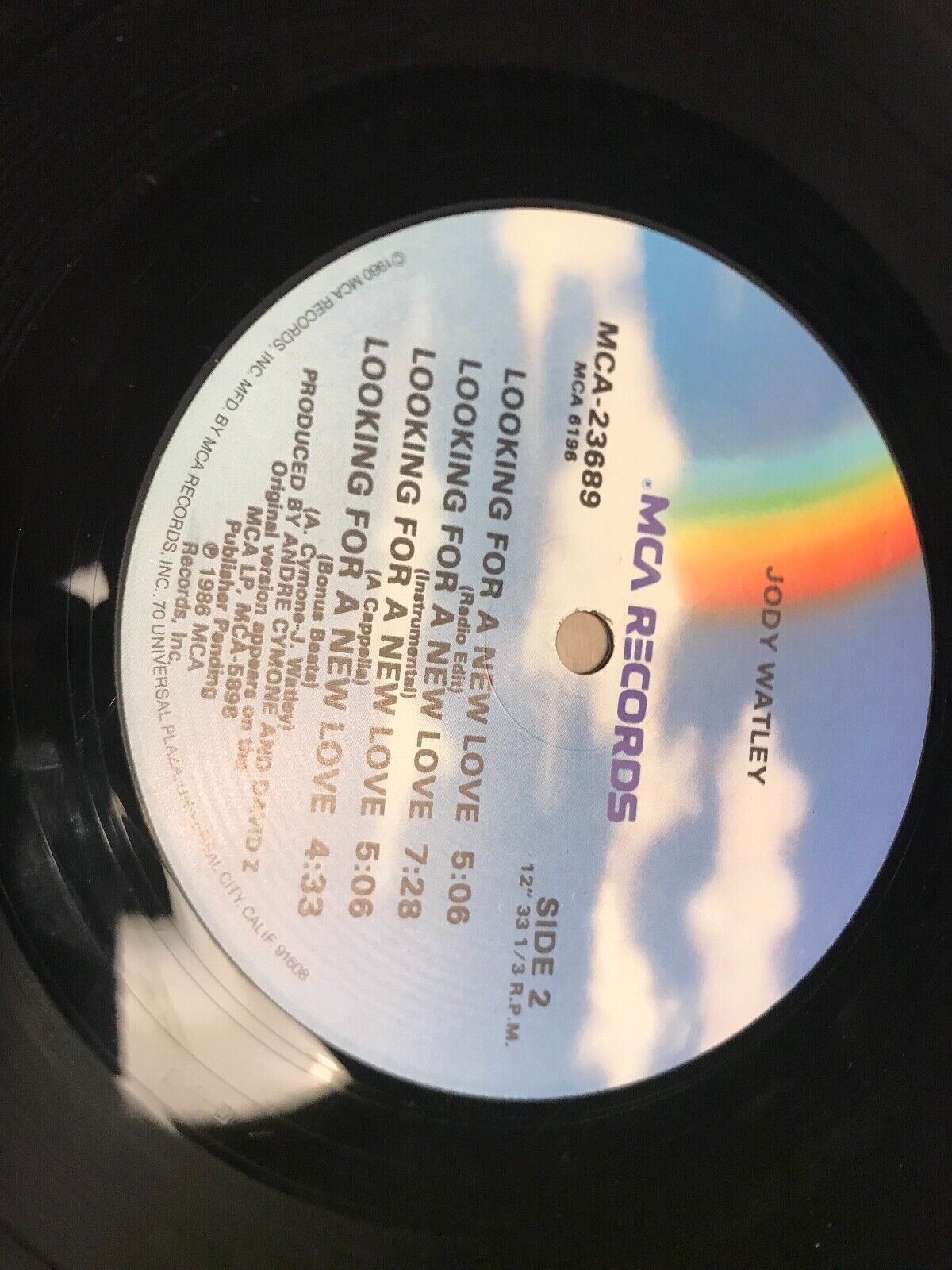 JODY WATLEY "LOOKING FOR A NEW LOVE" MCA RECORDS USA 1986 5 REMIXES OUT OF PRINT