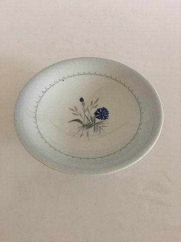 Bing  Grondahl Demeter / Blue Cornflower Footed Cake Dish No 428