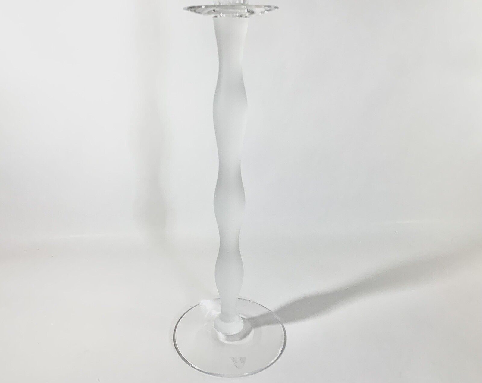 Orrefors Celeste Anne Nilsson White Clear Candle Holder 37 cm 145 inch