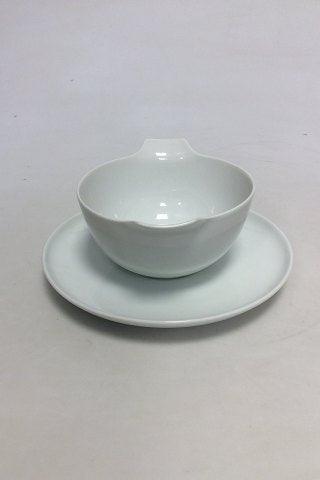 Bing  Grondahl White Henning Koppel Bouillon Cup and saucer No 247