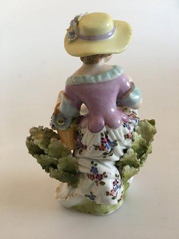 Limbach Figurine of Country Girl in Rococo Style