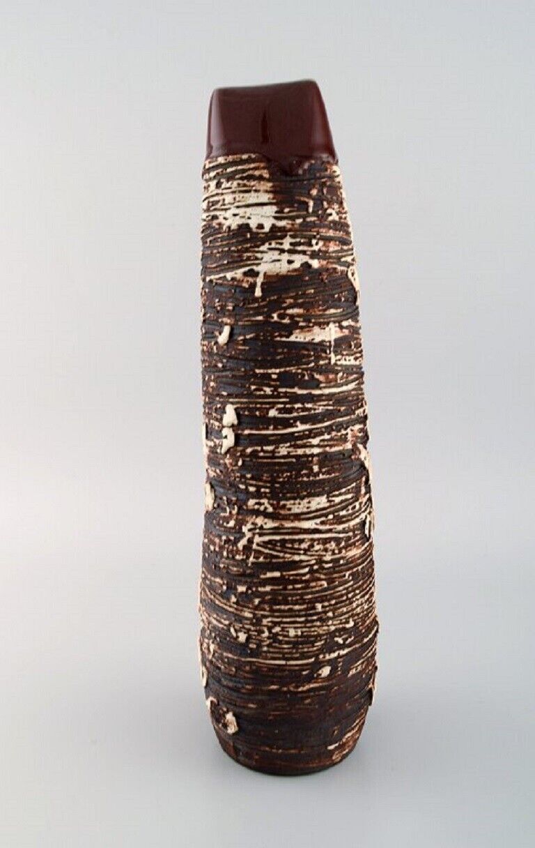 Jean Cacheleux (b 1943) France Large unique vase in glazed ceramics