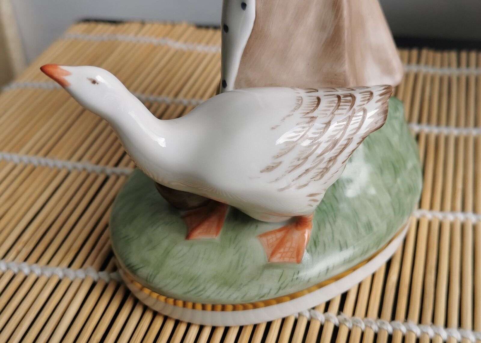 Royal Copenhagen 528 Girl with Goose Overglaze Juliane Marie Woman Figurine