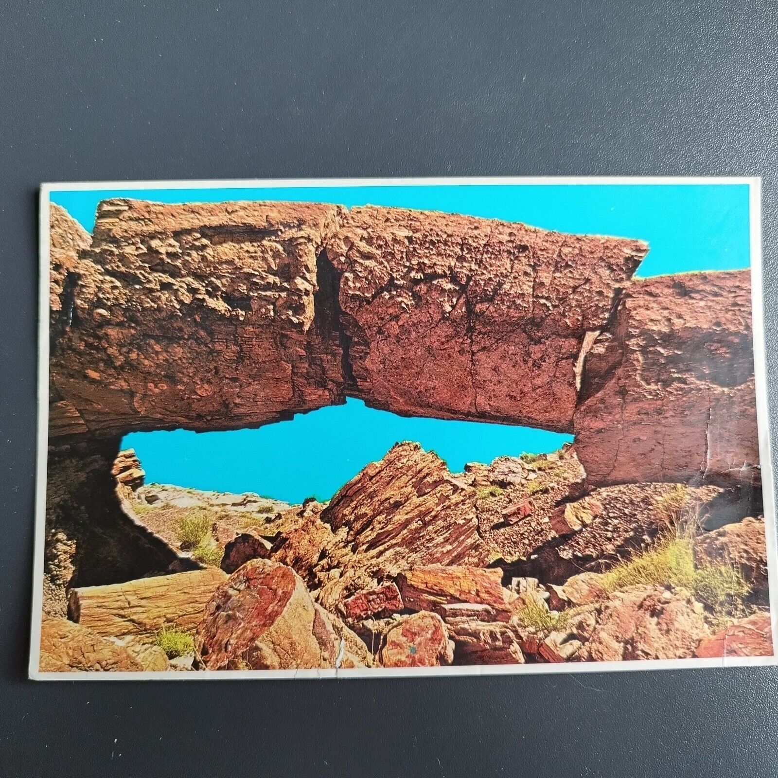 Postcard Arizona  Forest National Park Bridge of Petrified Wood - 1979