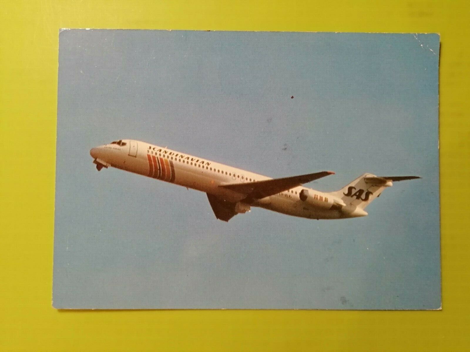 Aviation postcardScandinavian Airlines SAS The DC-9 Jetliner Posted in 1984