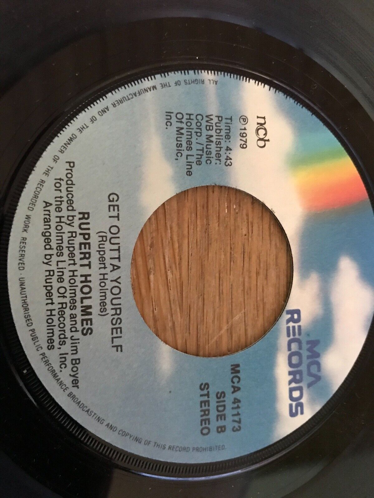 RUPERT HOLMES "HIM/GET OUTTA YOURSELF" MCA RECORDS 1979 SCANDINAVIAN NCB 7" INCH