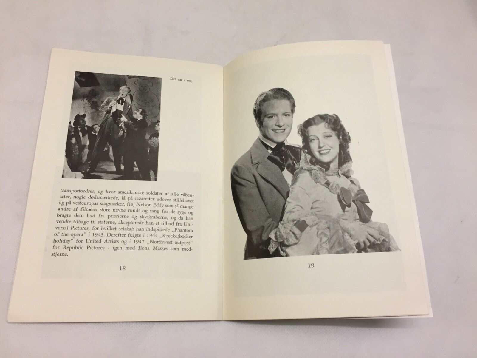 Nelson Eddy Biography 25 Pages 1951 Danish Vintage Booklet