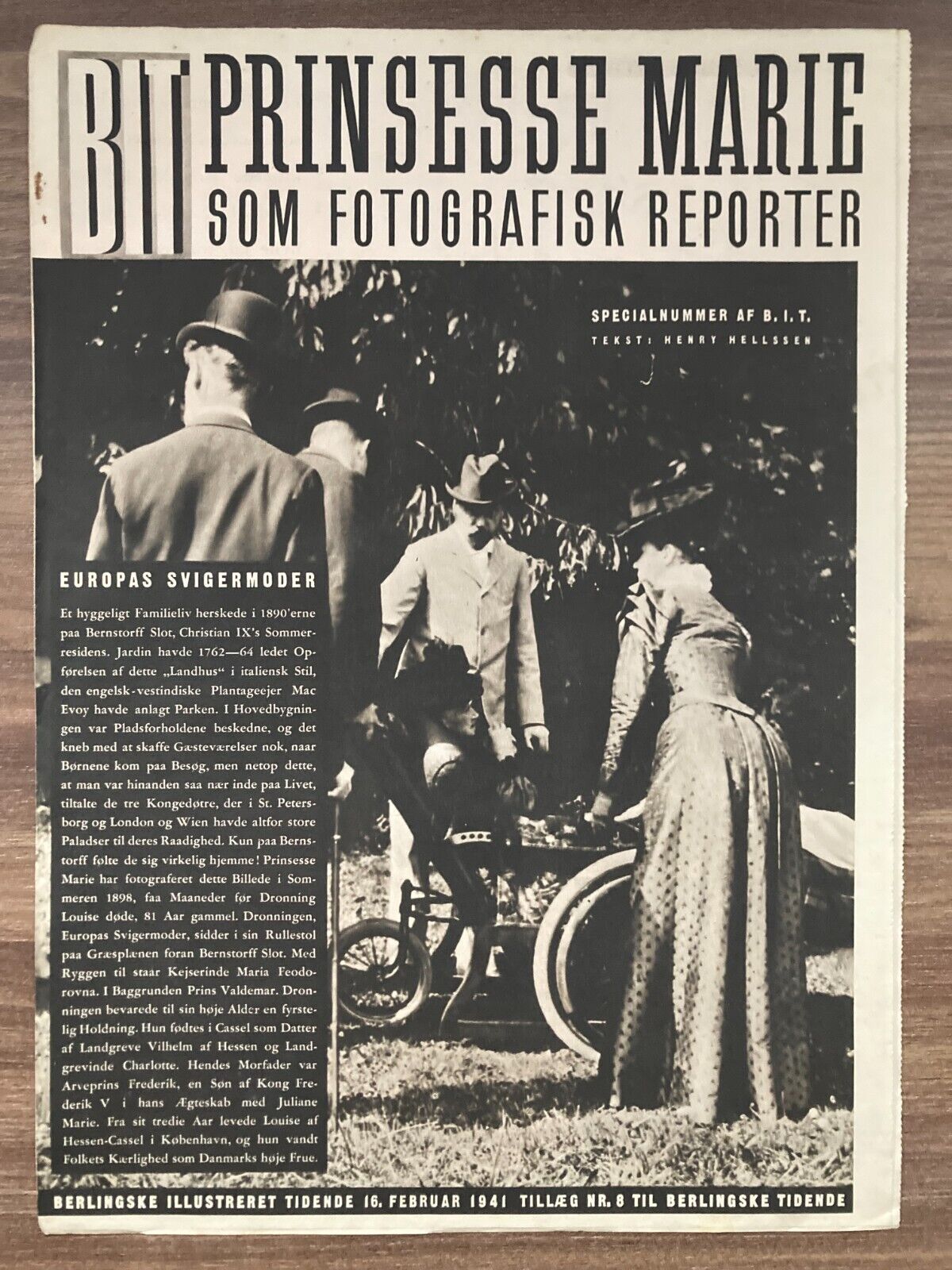 Maria Feodorovna Prince Valdemar Danish Magazine 1941 "Berlingske IT"