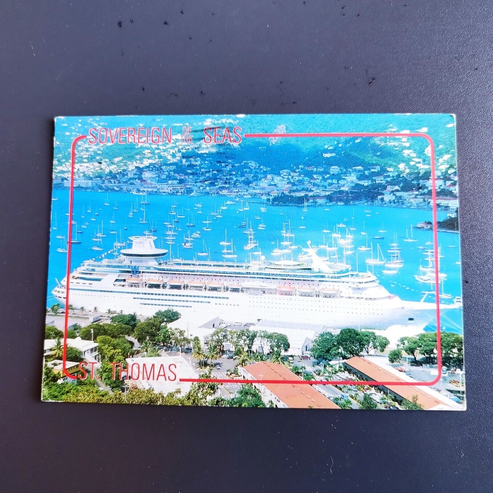 US Virgin Islands St Thomas Sovereign of the Seas Cruise ship - 1990