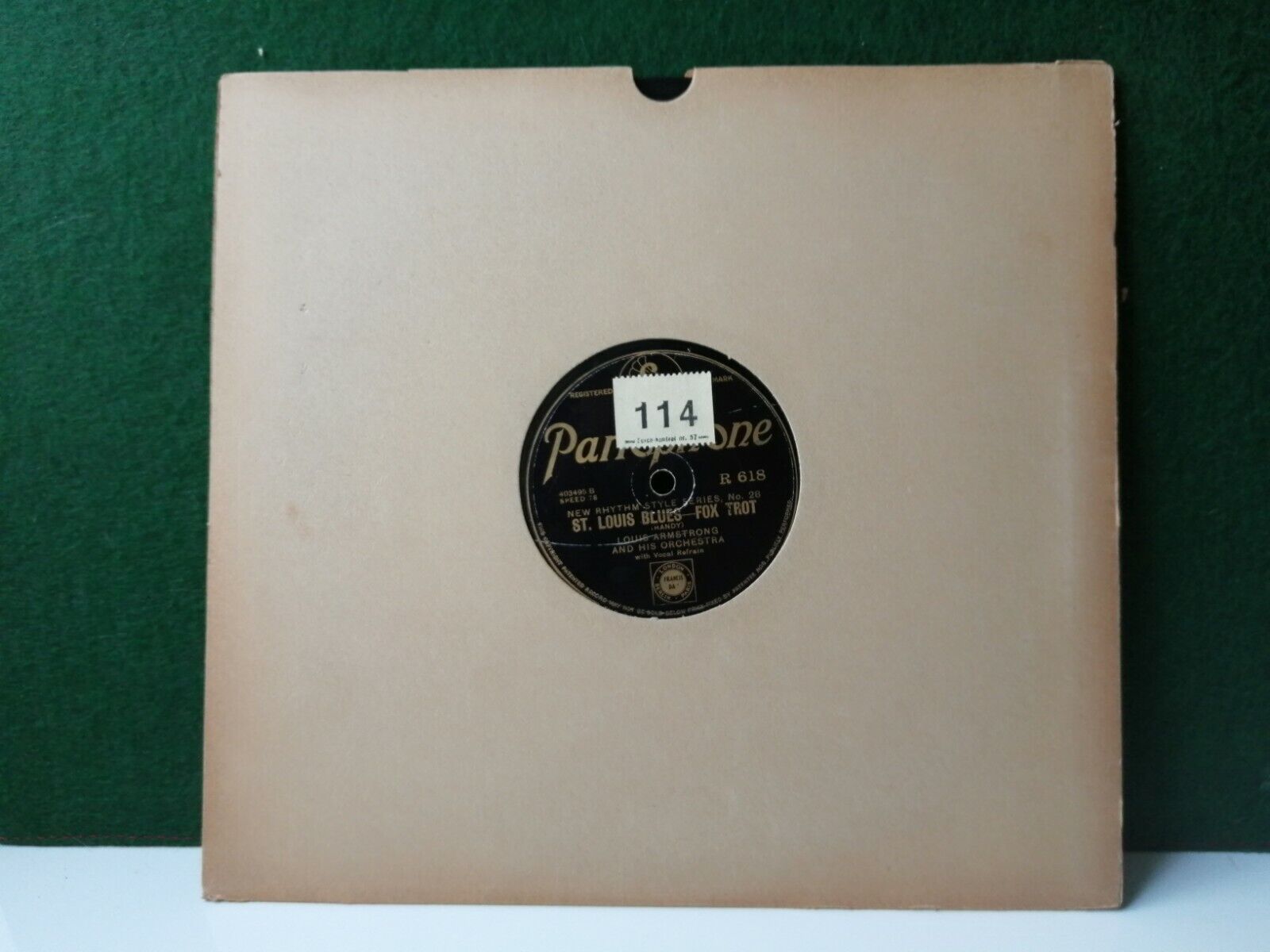 78 RPM: FRANKIE TRUMBAUER'S ORCHESTRA/LOUIS ARMSTRONG ORCHESTRA