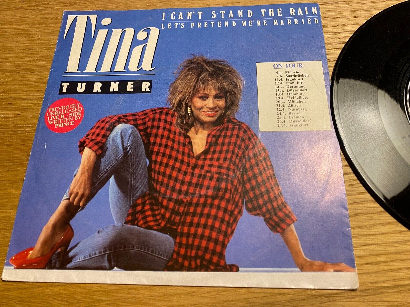 TINA TURNER "I CAN´T STAND THE RAIN / LET´S PRETEND WE´RE MARRIED"  1984 CAPITOL