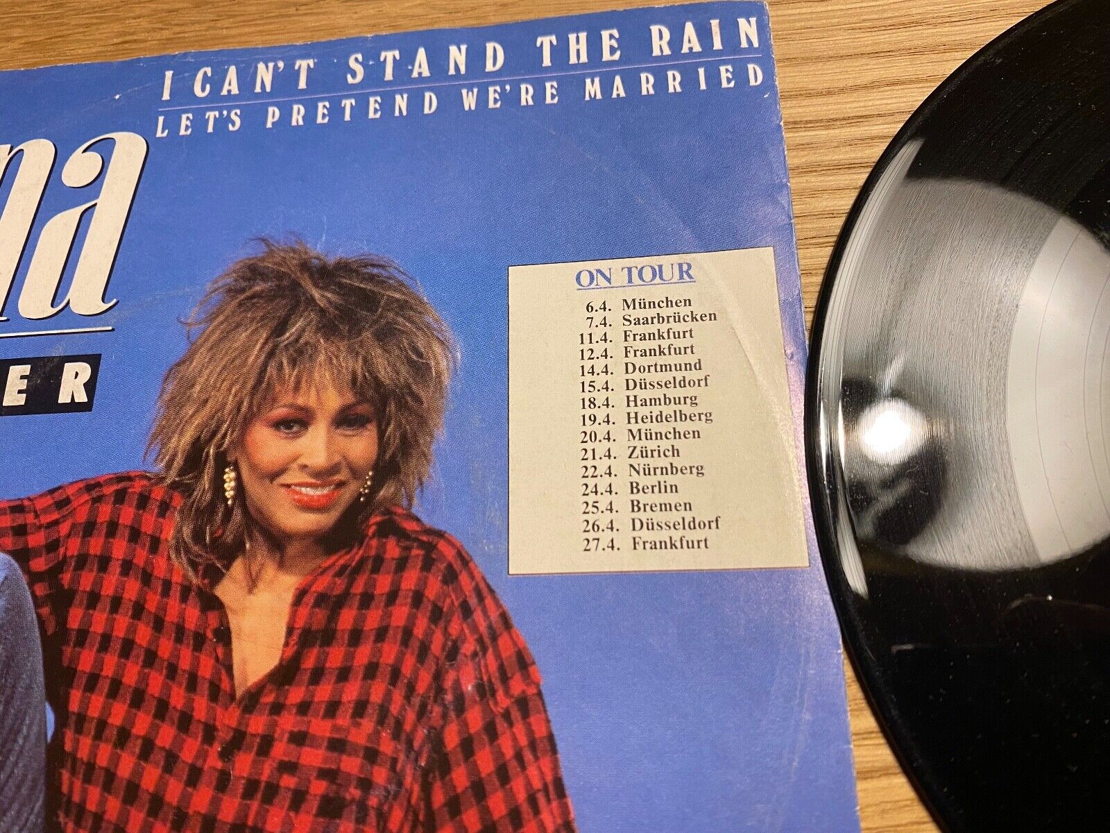 TINA TURNER "I CAN´T STAND THE RAIN / LET´S PRETEND WE´RE MARRIED"  1984 CAPITOL