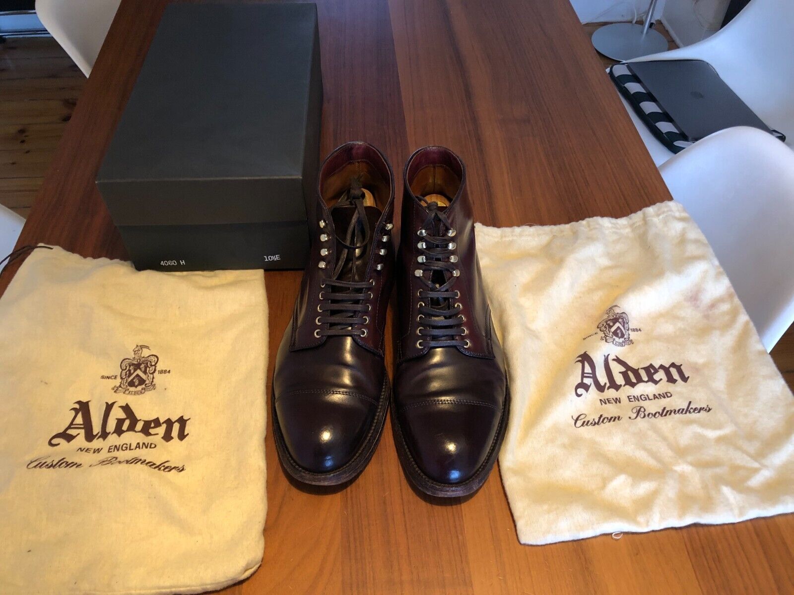 Alden cordovan #8 Parajumper boots