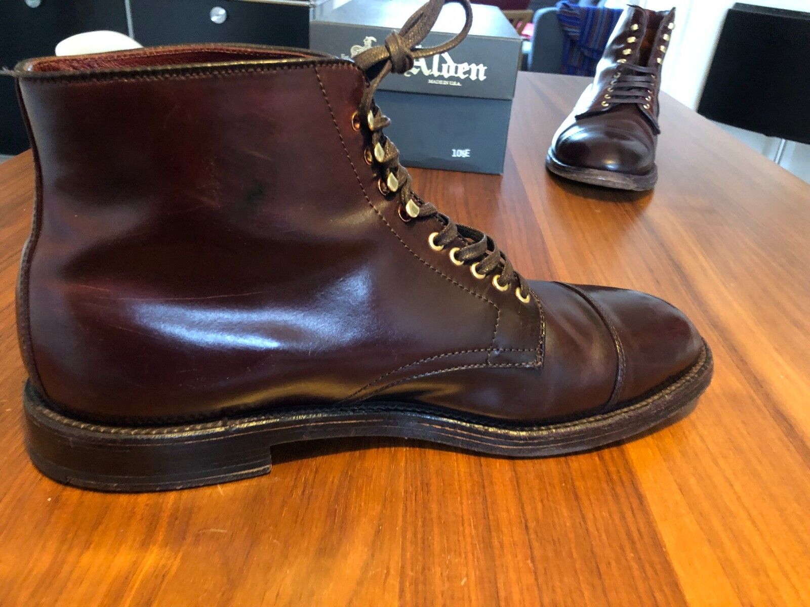 Alden cordovan #8 Parajumper boots