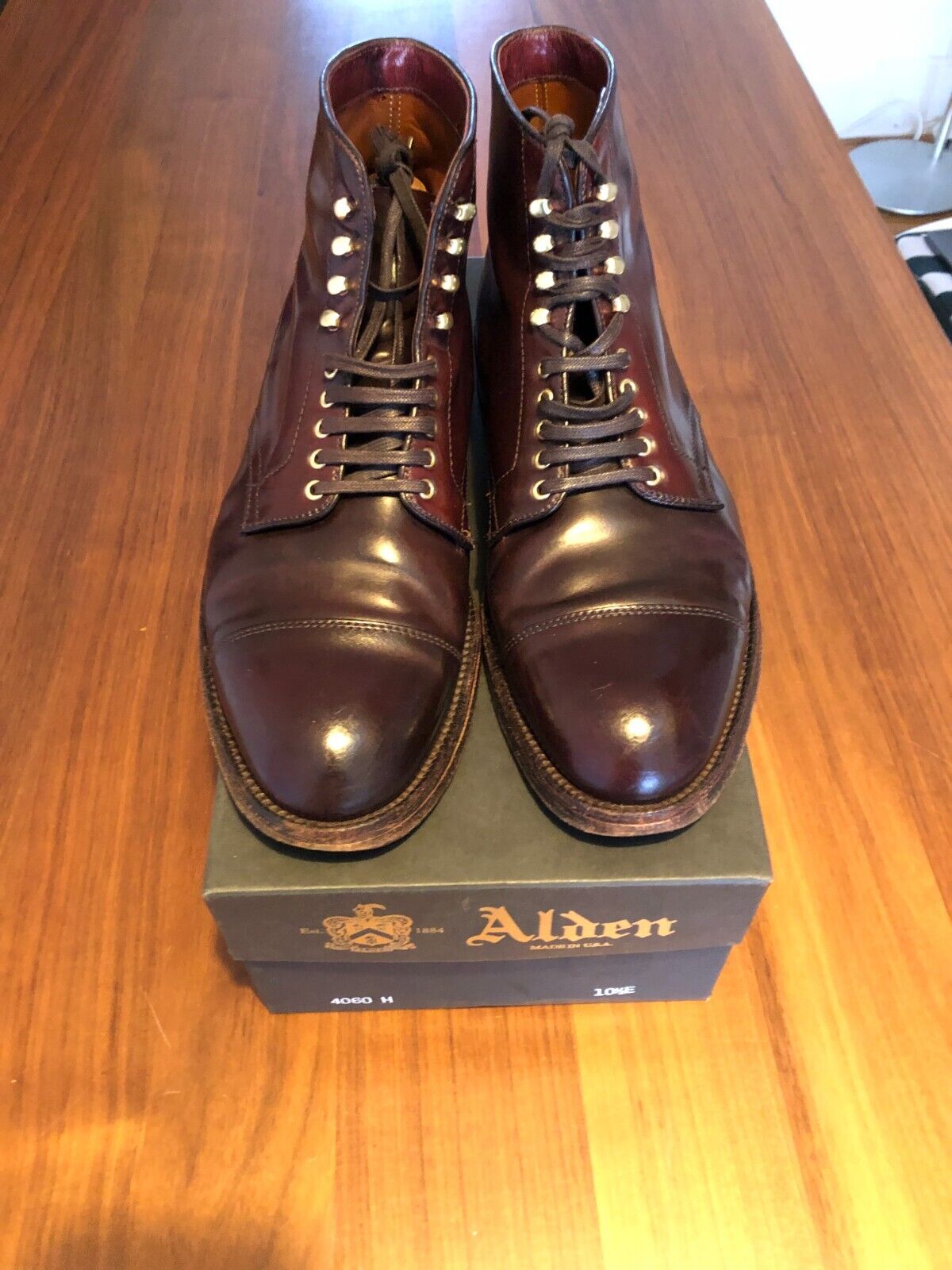 Alden cordovan #8 Parajumper boots