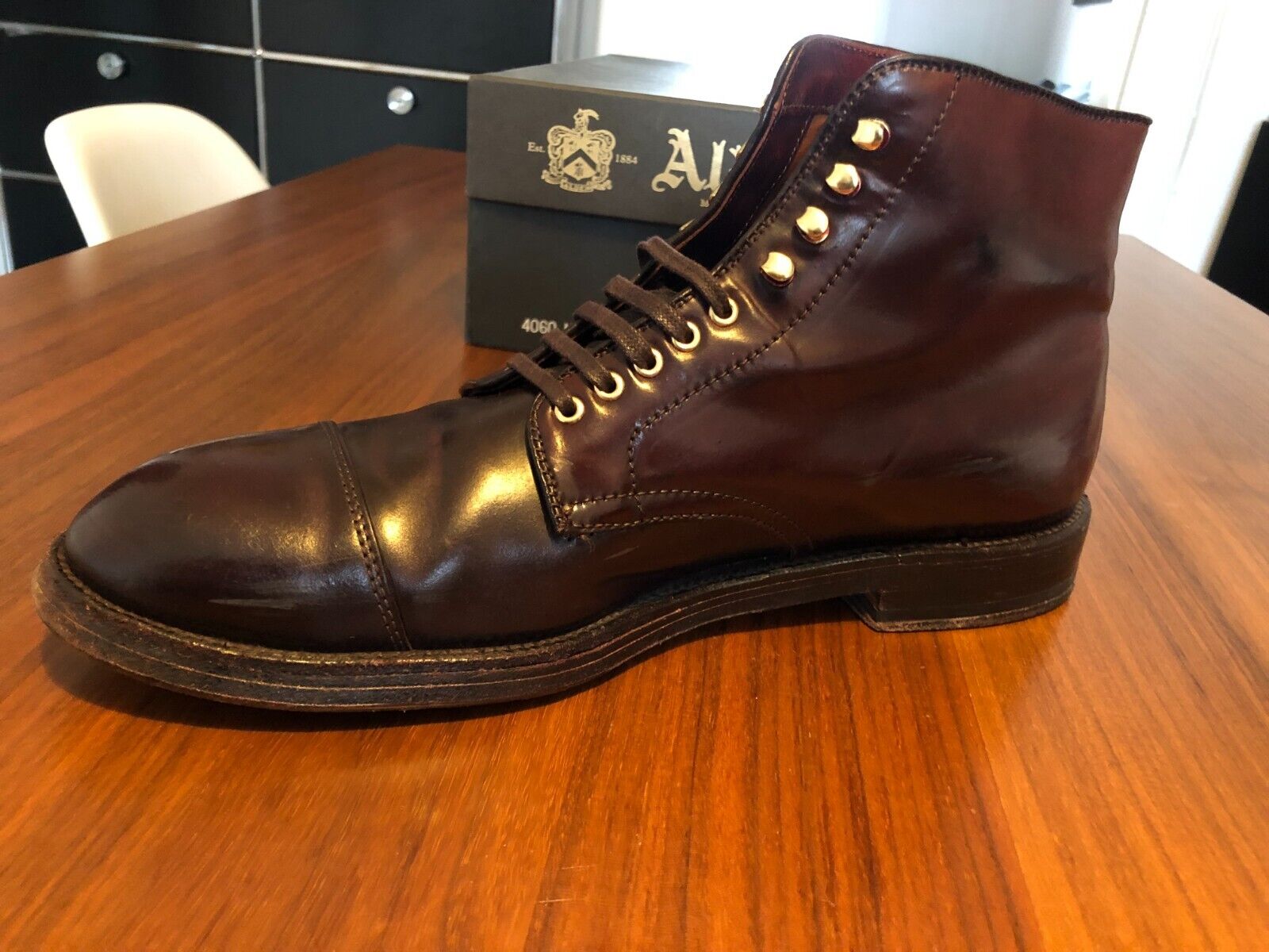 Alden cordovan #8 Parajumper boots