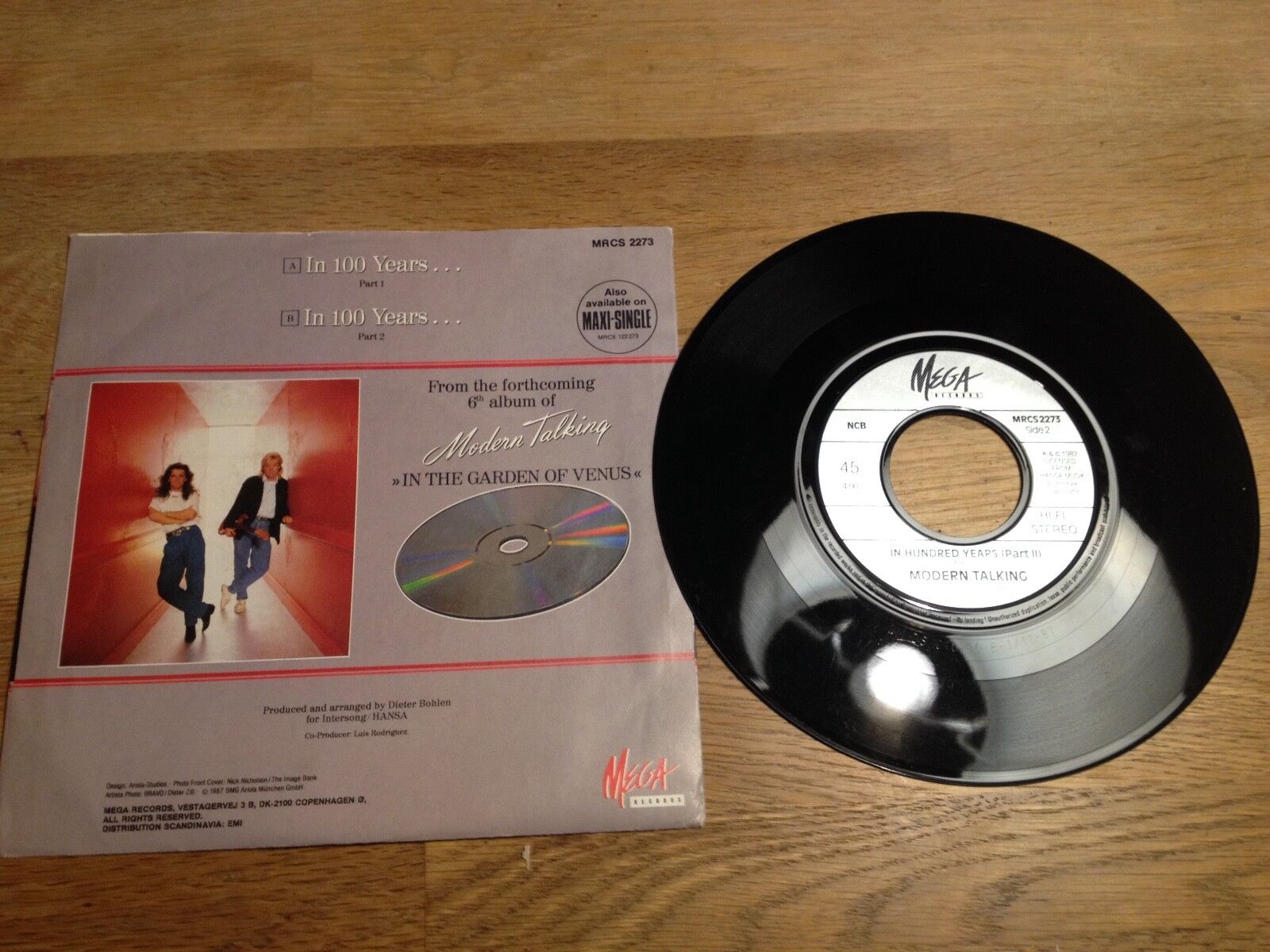 MODERN TALKING "IN 100 YEARS" PART 1  2 1987 NCB MEGA RECORDS DANISH WITH PROMO