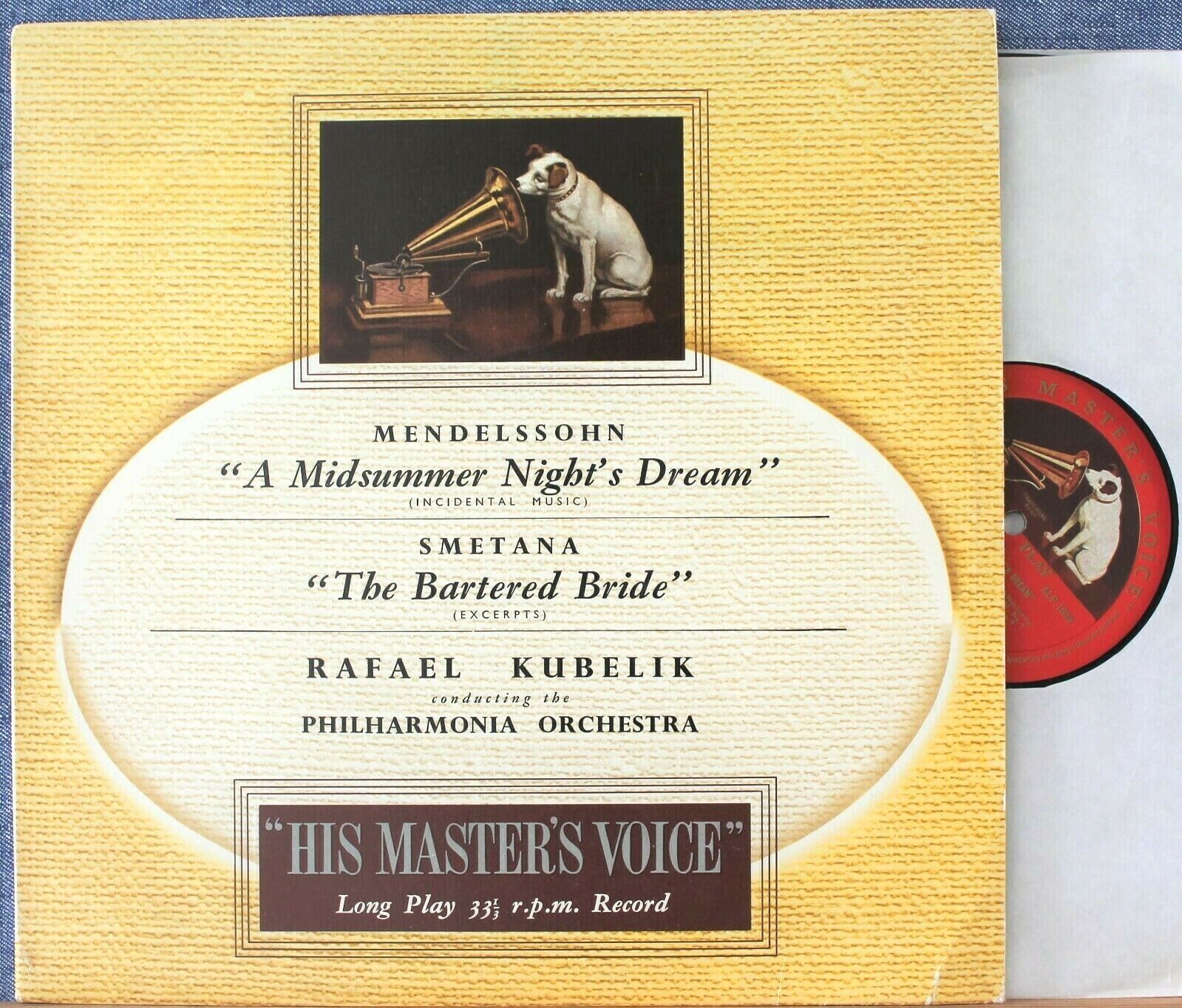 Kubelik Mendelssohn (Sommernachtstraum)+Smetana HMV ALP 1049 NM