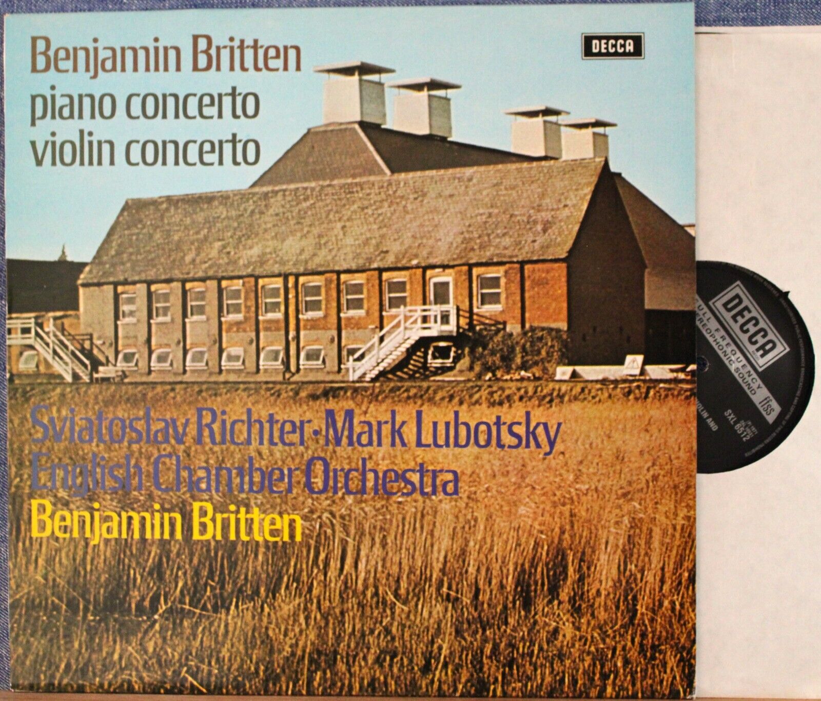 Richter; Lubotsky; Britten Britten (Piano conc; Violin conc) Decca SXL 6512